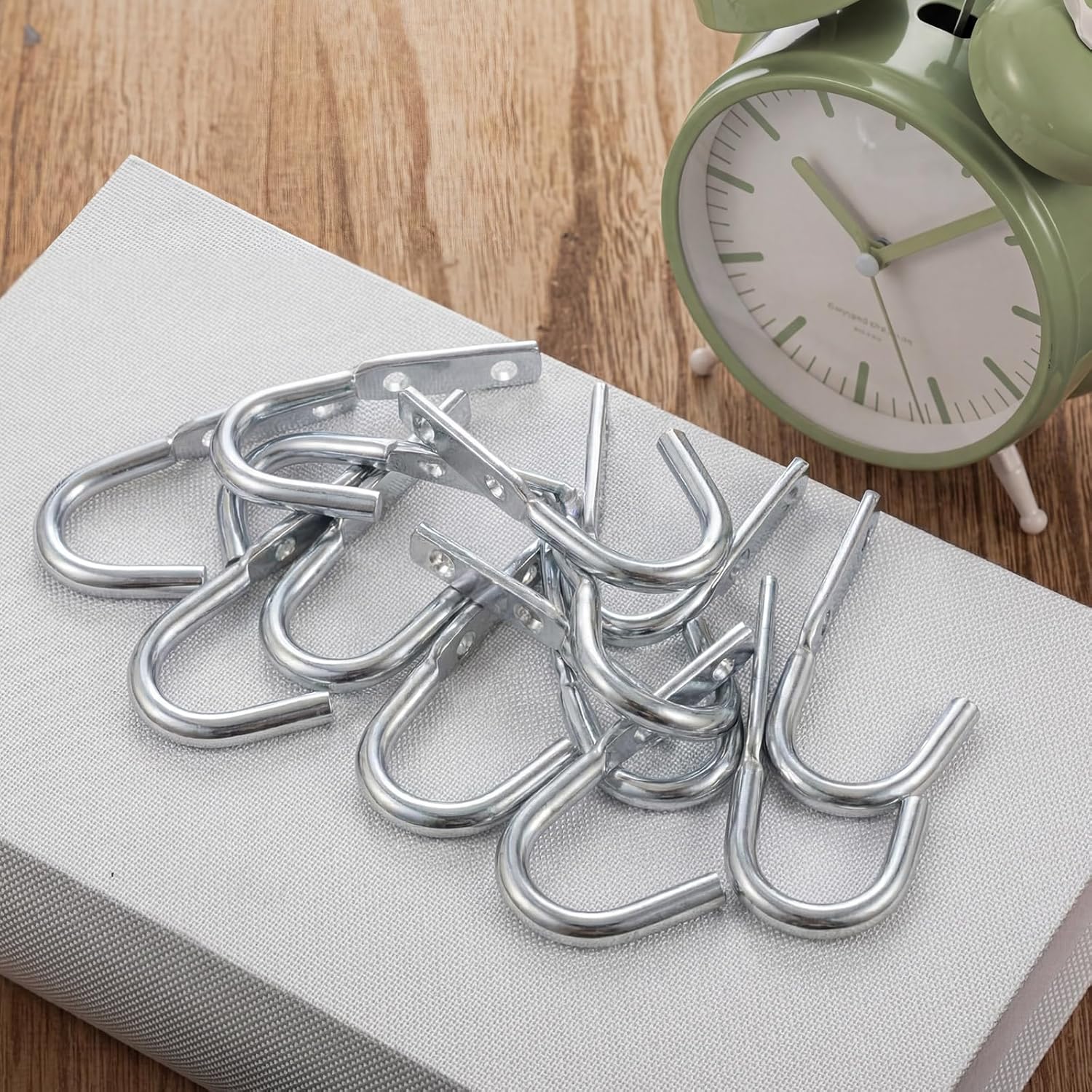 Hicarer 20 Pack 3-1/2 Inch Tarp and Rope Hook Bulk Zinc Plated J Hooks for Hanging
