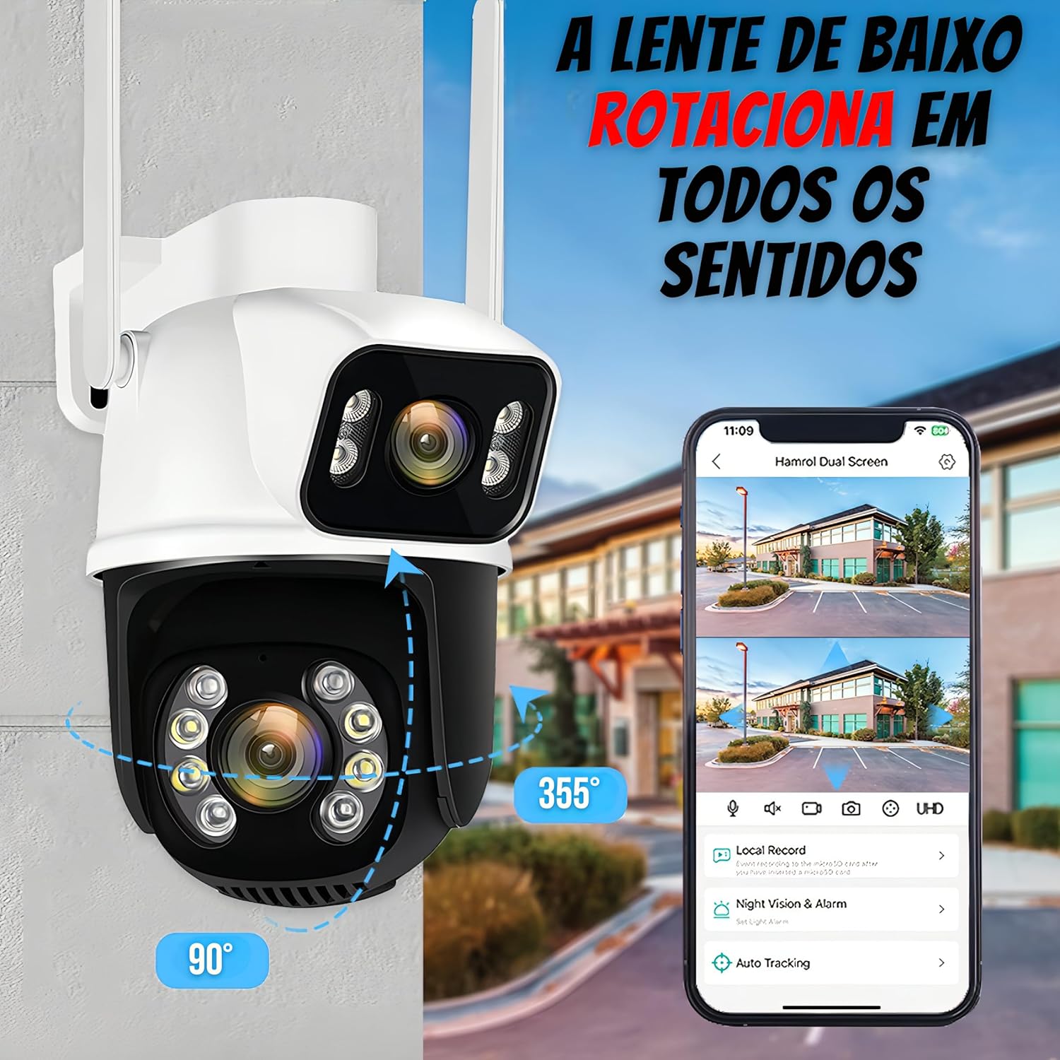 Câmera de Segurança Wi-Fi Full HD