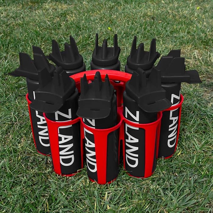 Buy Ziland Hybrid Water Bottle Set • 8 x 1 Litre Easy Squeeze Bottles and 1 x Carrier • Perfect