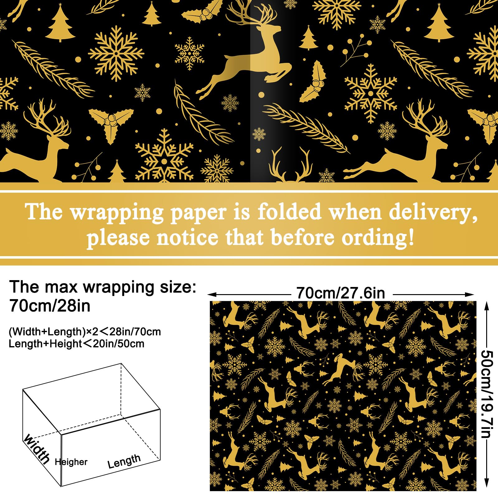 Lot De 24 Feuilles De Papier à Motif De Noël, 30 X 30 Cm, Double
