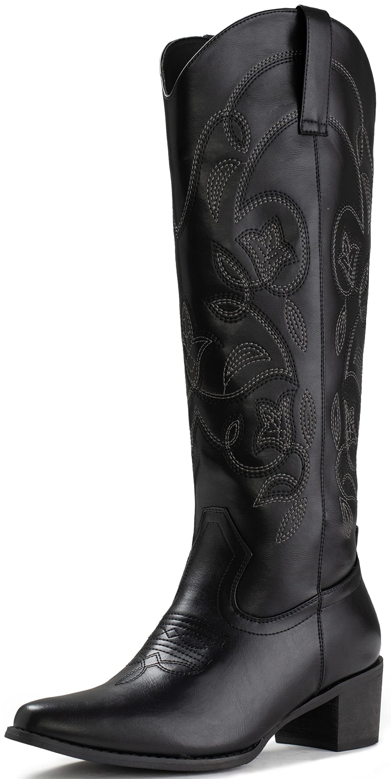 IUV Cowboy Boots For Women Pointy Toe Western Boots Cowgirl Boots