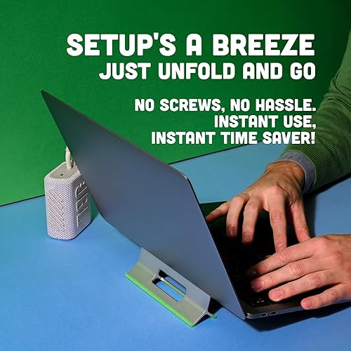 Miniatura 6 de Steepy Soporte portátil para computadora portátil para escritorio, altura ajustable y soporte portátil para laptop, soporte ergonómico para