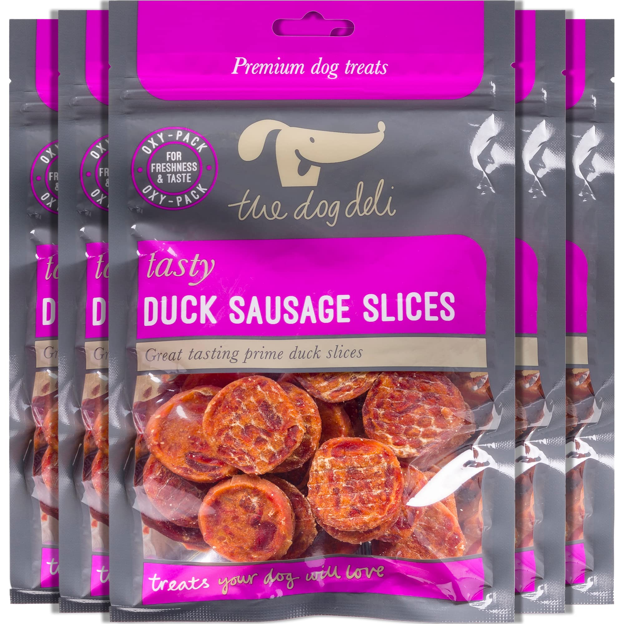 PetfaceThe Dog Deli Duck Sausage Slices, 100g (Pack of 5)