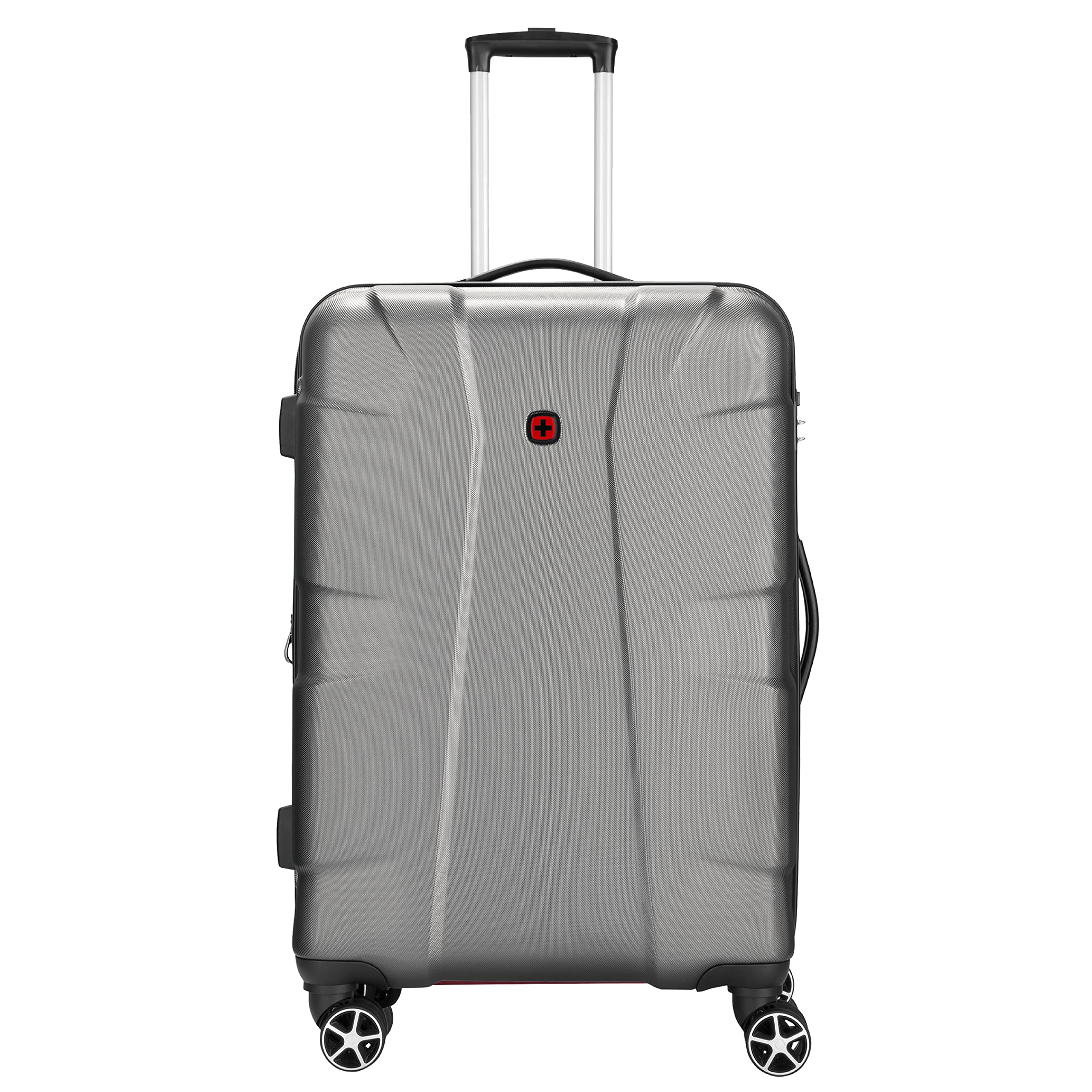 WENGER Cote D' Azure Medium Hardside Suitcase, 64 litres, Silver, Swiss Designed, 612228