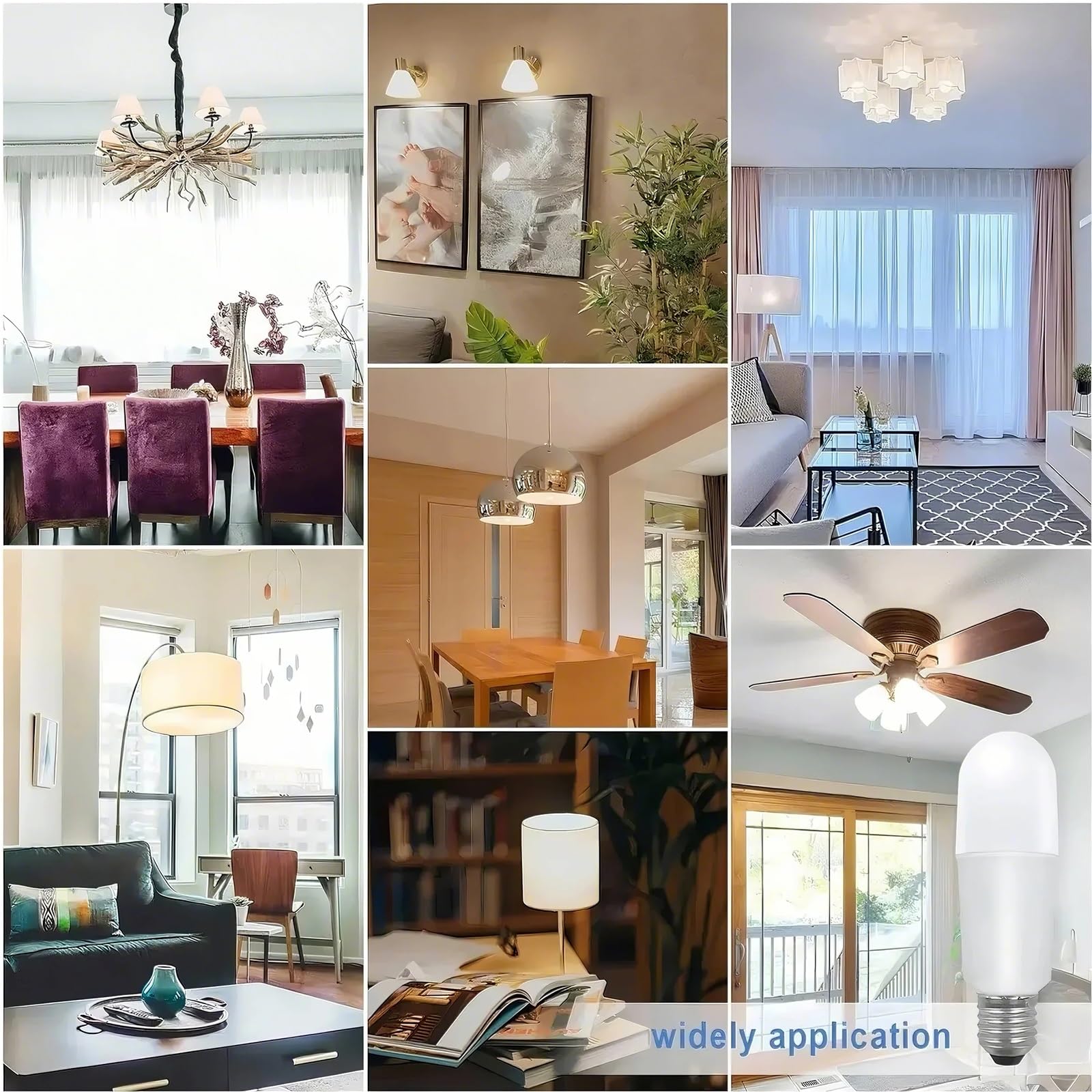 Paquete de 6 Bombillas LED Regulables, Equivalentes a 100 Vatios, 5700K, 1400 Lúmenes, Casquillo de Rosca E26.(13W,Warm)
