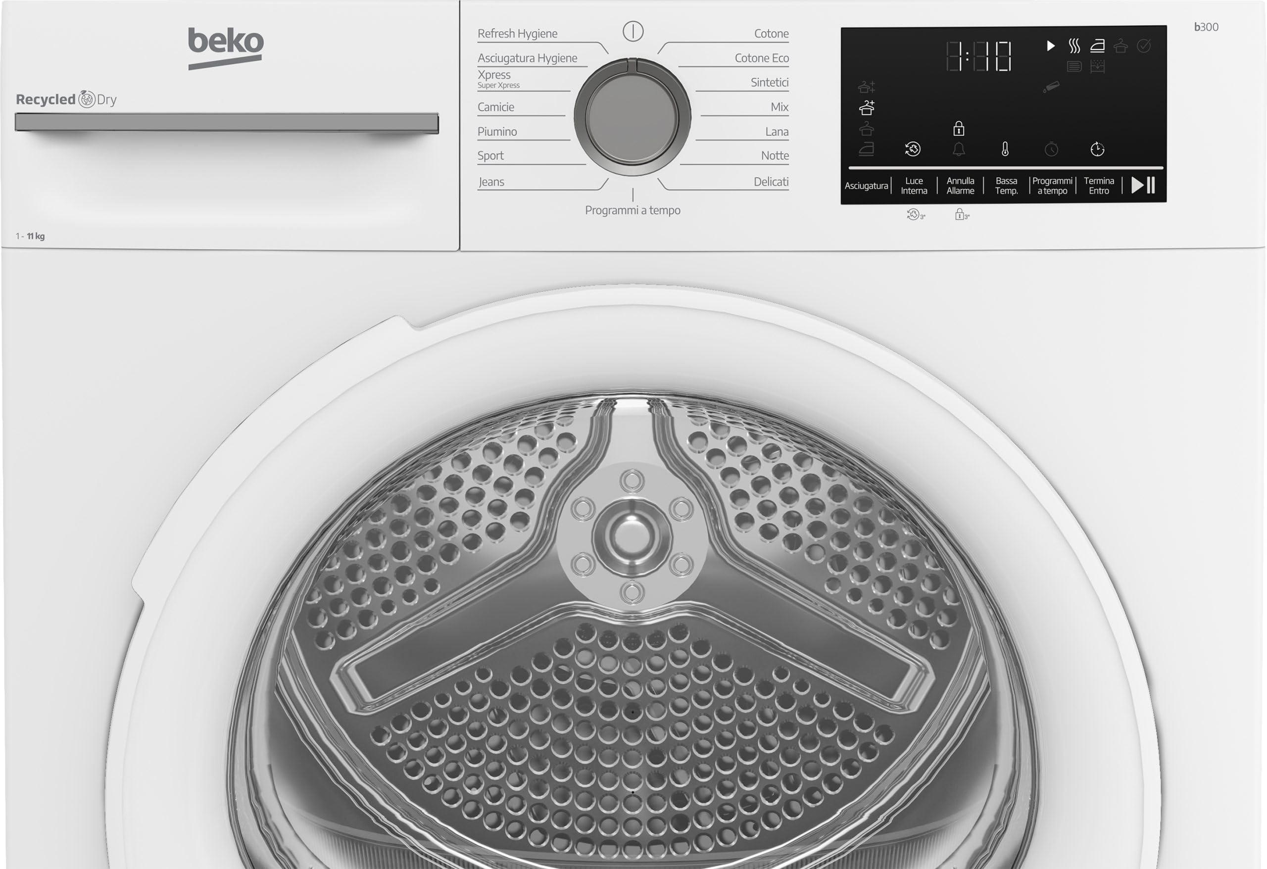 BMT113EW - Asciugatrice Beko 11 Kg, con pompa di calore, Inverter, Classe energetica D