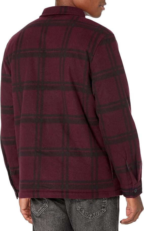 UNIONBAY Men's Woodsman Microfleece Lined Flannel Shirt Jacket