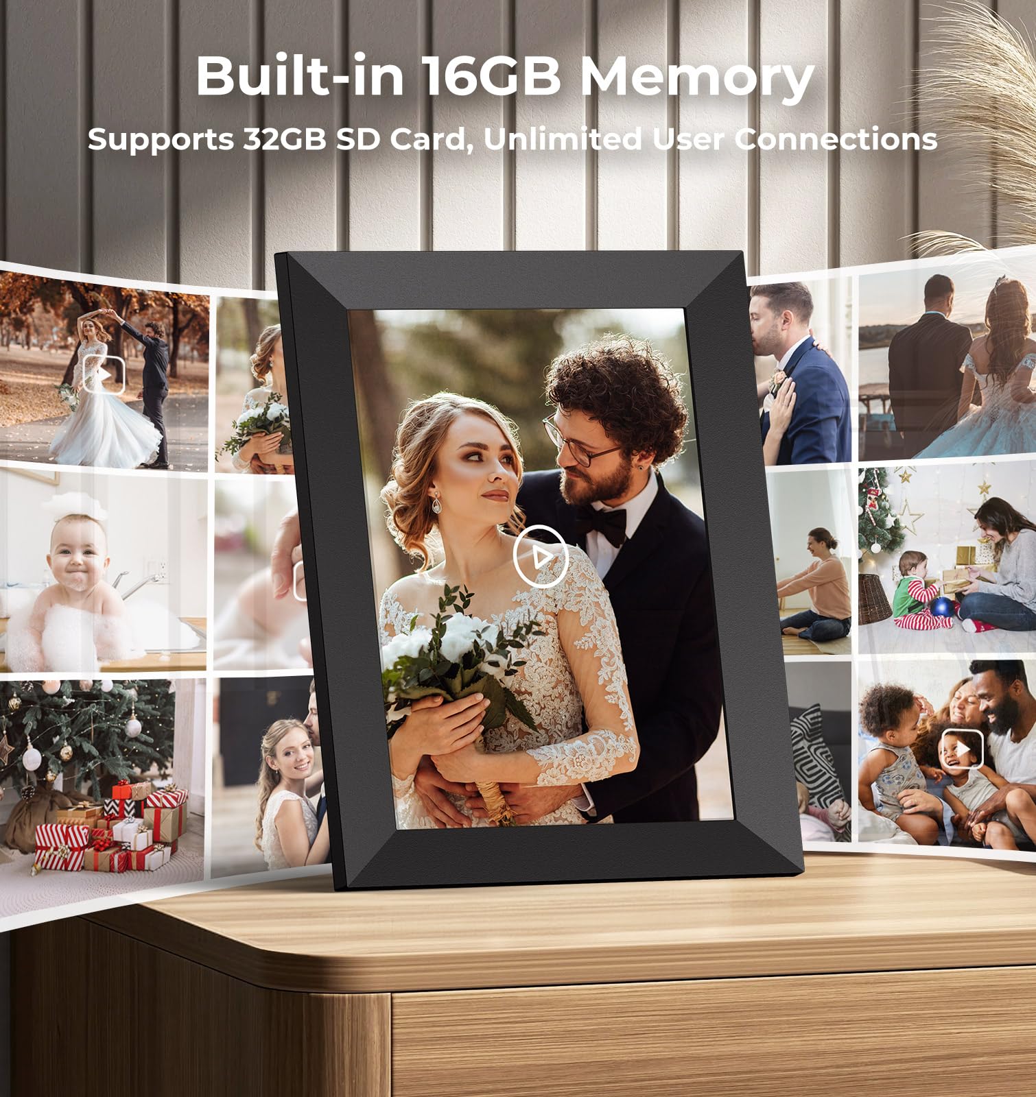 FRAMEO Digital Picture Frame WiFi 10.1 Inch Digital Bulgaria