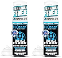 Vista 10 de Jabón de espuma azul H2Ocean, verde, 1,7 onzas líquidas