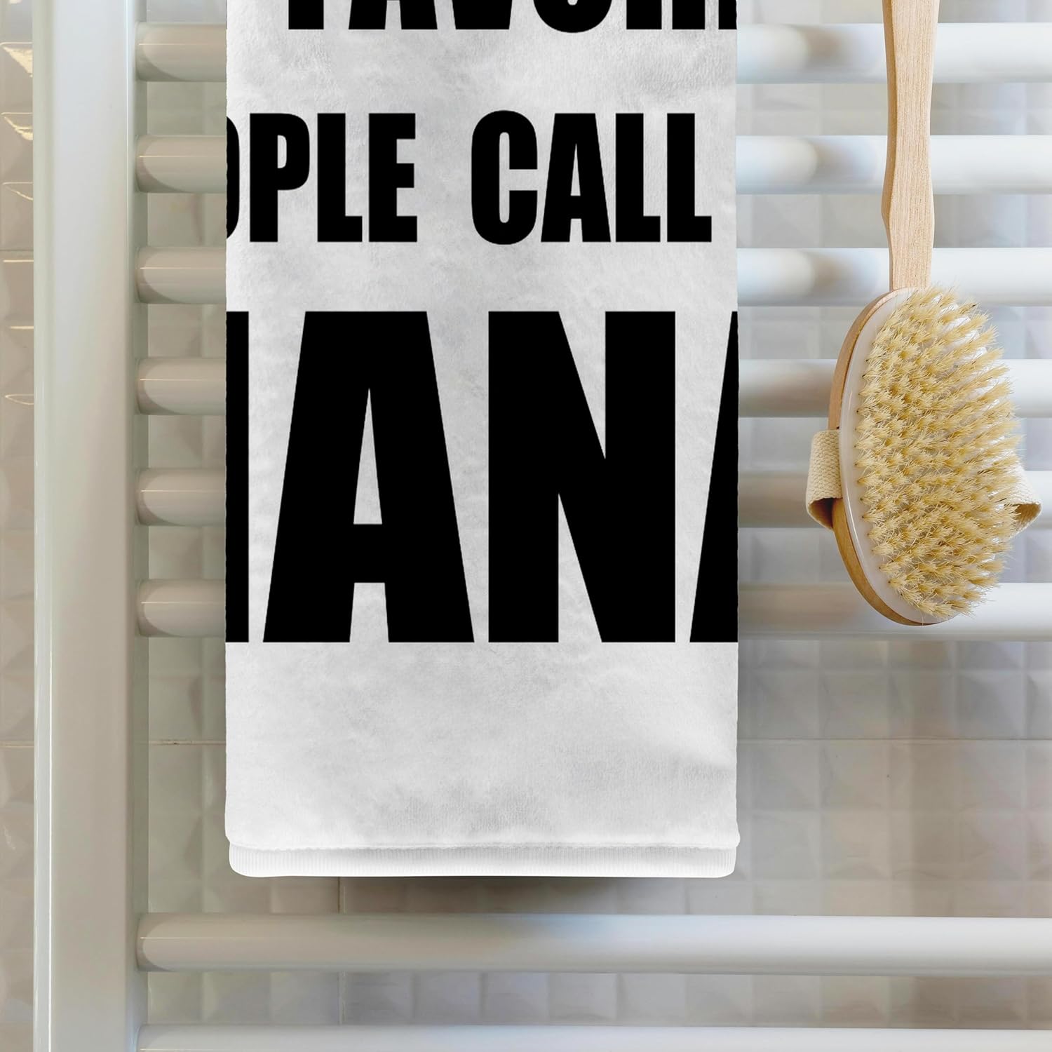 3dRose My Favorite People Call Me Nana - Fun Black Text Design for Grandma 22x30 Bath Hand Pool Towel