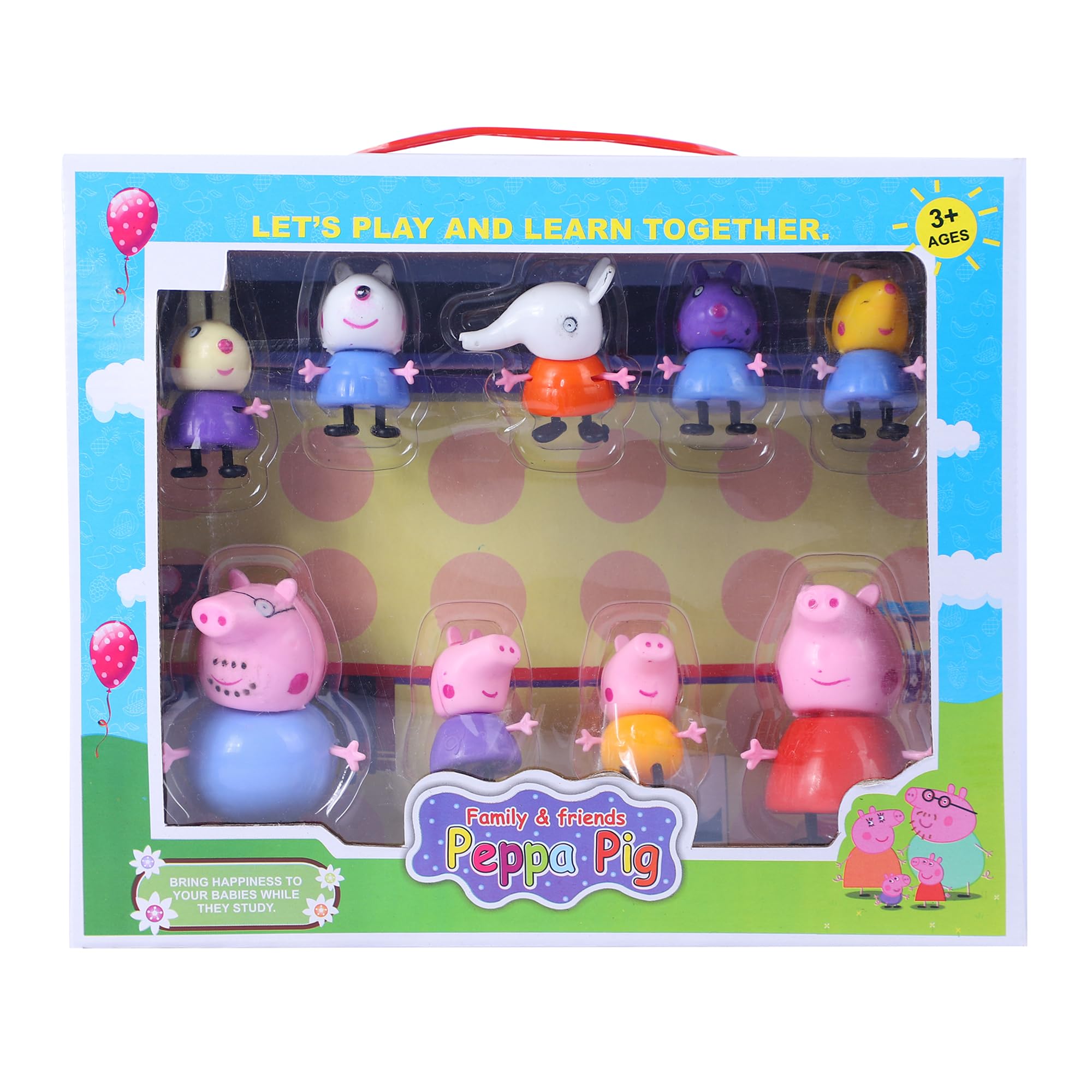 AMAFLIP Pig Family Cartoon Toy for Kids Papa Pig, Mommy Pig, Geroge Pretend Play Set for Boys & Girls Family Set 9 Pieces Educational Toy Learning Best Birthday / Festive Gifts {Latest 2024} (B0CWCYLT1G) Amazon Price History, Amazon Price Tracker