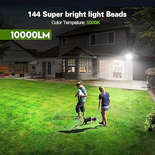 Miniatura 2 de Lightasea Luces de inundación LED para exteriores con enchufe 100W 10000LM IP66 impermeable luz de trabajo exterior DOB LED+conductor 5000K