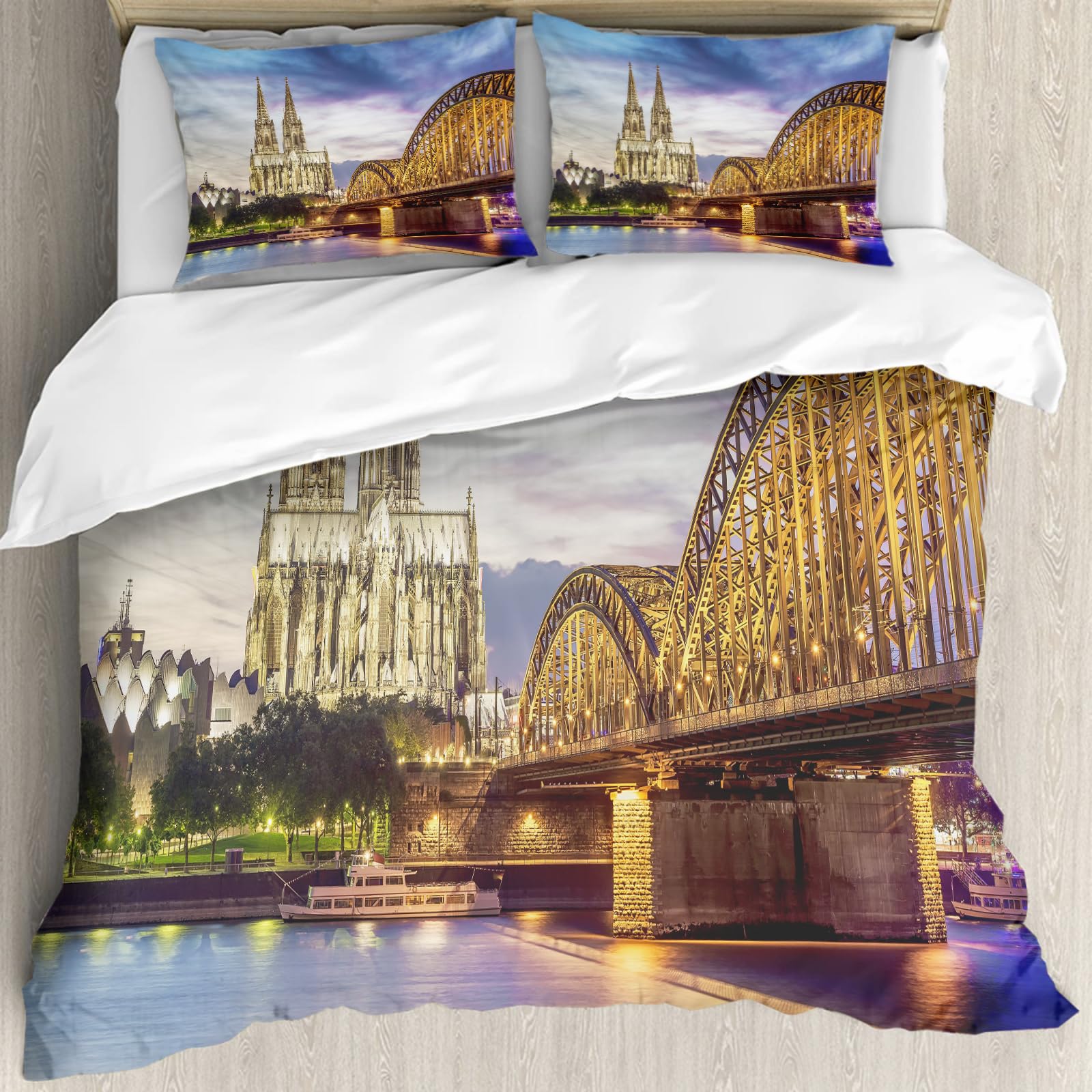 Housse de couette Cologne 228x264 cm avec taies d'oreiller