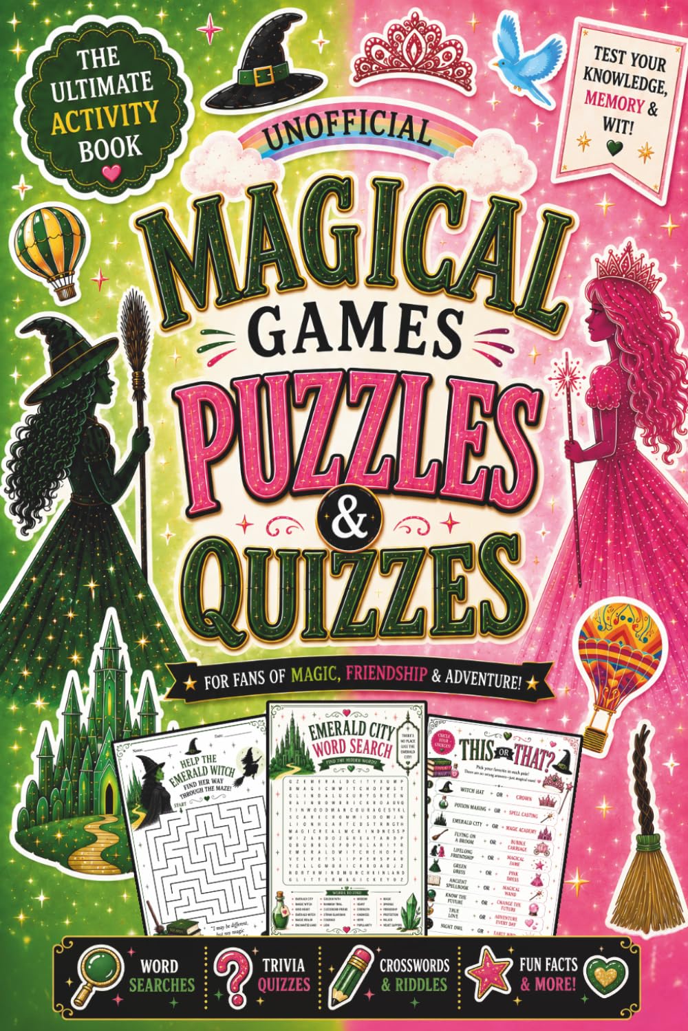 Magical Games: The Ultimate Unofficial Fan Activity Book Filled With Word Searches, Trivia, Mazes, Crosswords, Magical Challenges & More!