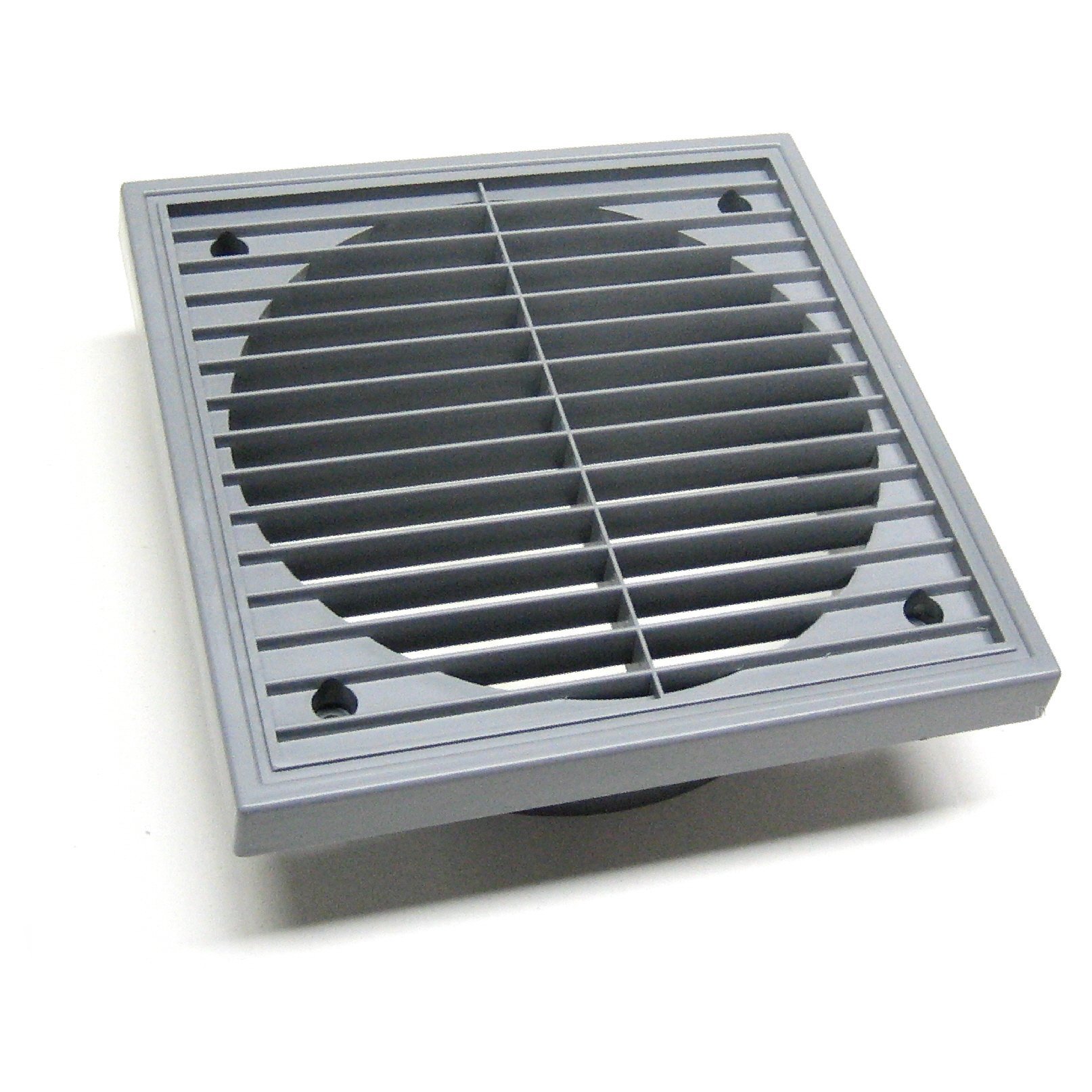 Large Grey Extractor Louvre Air Vent 6 Inch Duct Grille 150mm Wall Fan Outlet