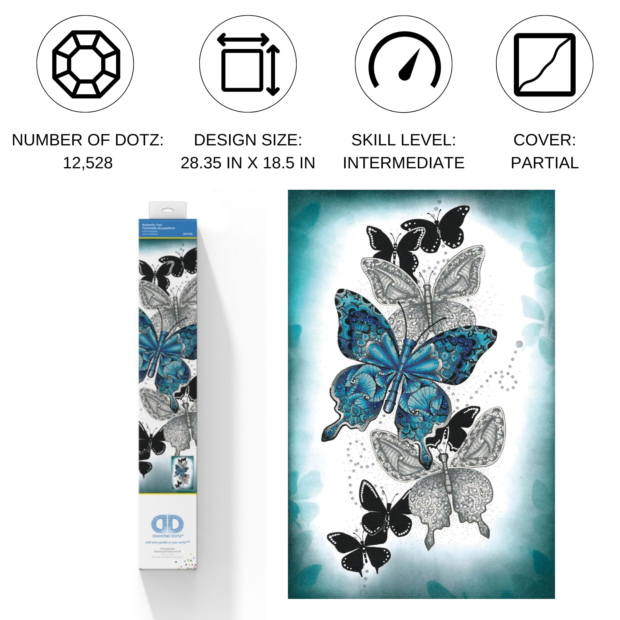 suaywo Set di 2 diamond painting per bambini con cornice in legno 5D fai da te per pittura a diamante con i numeri, per ragazze, bambini, adulti