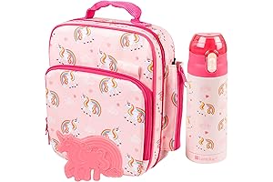 Bentology Kids Lunch Box Set: Nourish Rainbow Unicorn Lunch Daydreams