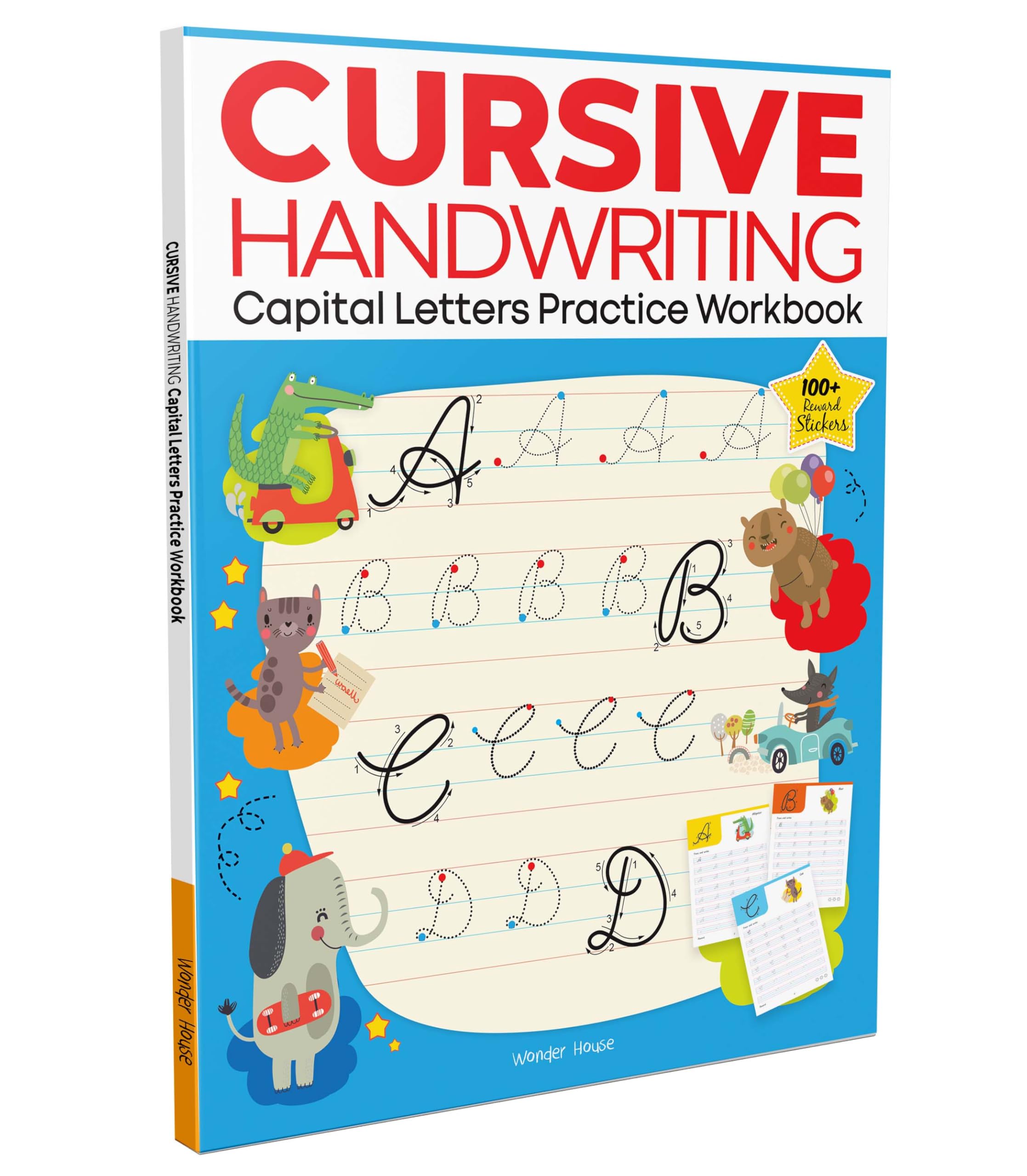 Cursive Handwriting Practice Workbook: Capital Letters | Level 1 | Ages 5–8 | Build Writing Skills with Fun Exercises