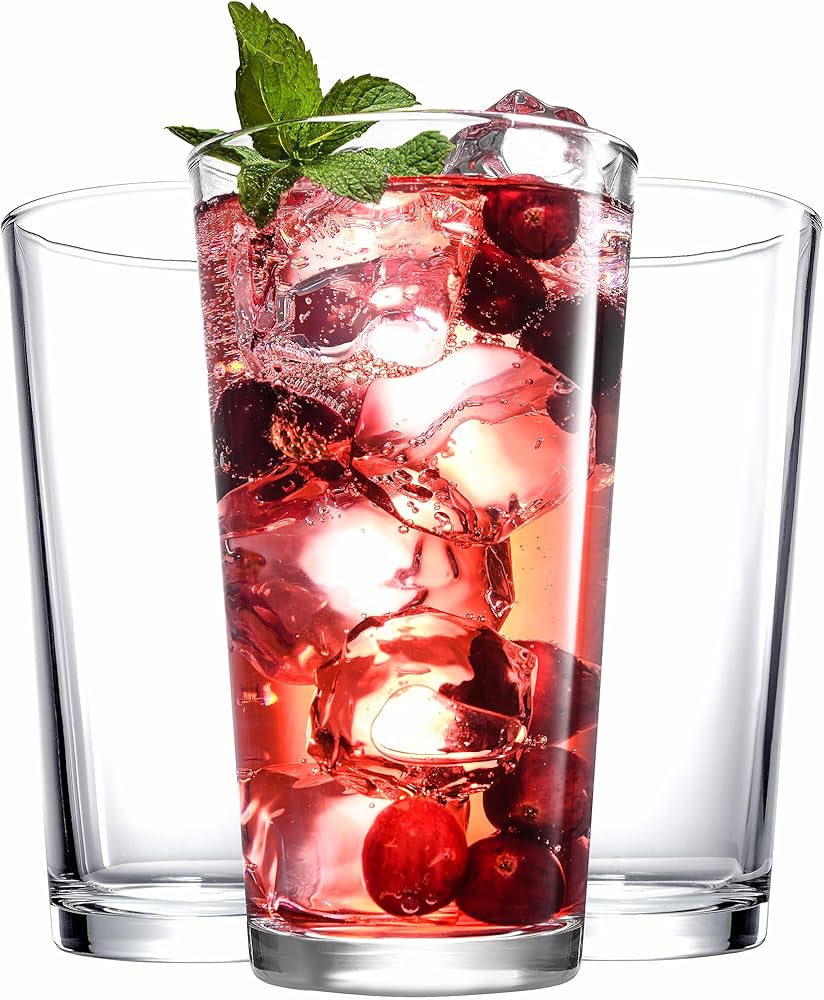 Drinking Glasses Set Of 10, 17 OZ