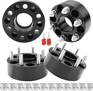 Richeer 6x4.5 Hub Centric Wheel Spacers Compatible with 2005-2022 Frontier 2005-2012 Pathfinder 2005-2015 Xterra,4 PCS 2 inch 6x114.3mm Wheel Spacer with M12x1.25 Studs 66.1mm Center Bore