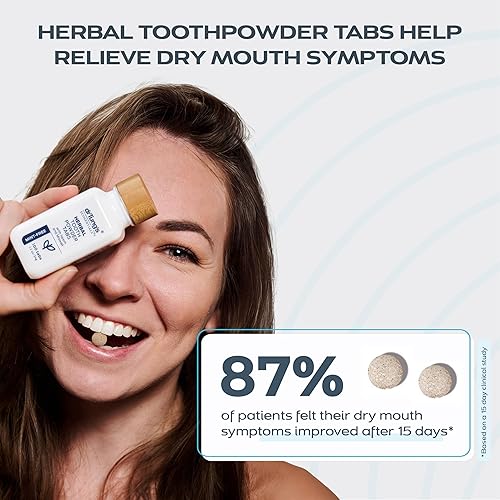 Miniatura 3 de DrTung's Tabletas de pasta de dientes a base de hierbas, pestañas de pasta de dientes sin flúor, pasta de dientes de tamaño de viaje, cumple con la
