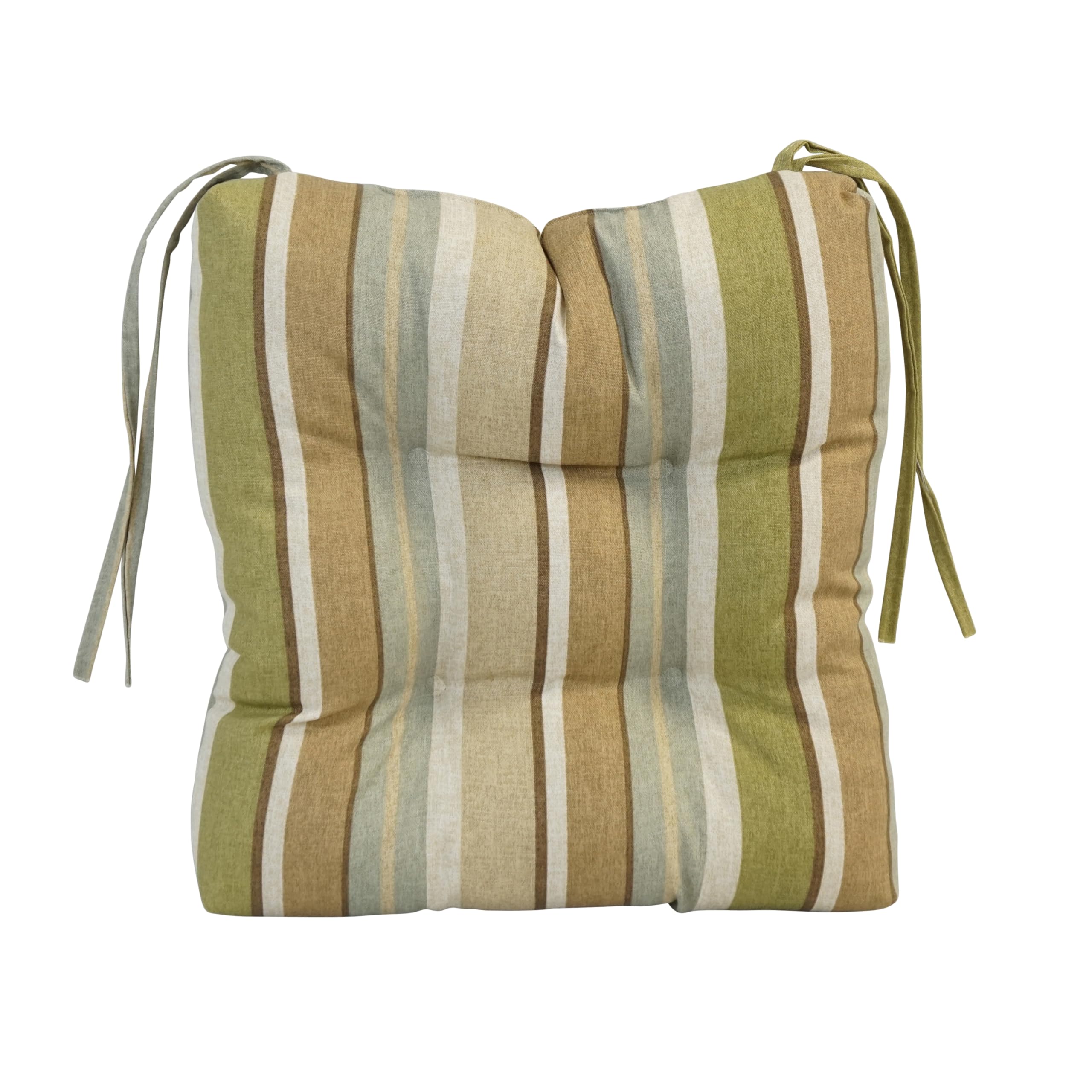 16-Inch Spun Polyester Outdoor Square Tufted Chair Cushions (Set Of 2)  916X16Sq-T-2Ch-Od-177