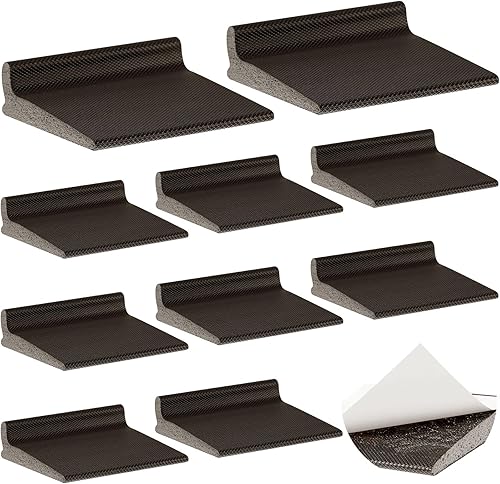 Miniatura 7 de 50 sellos para esquina de puerta, sellos autoadhesivos para esquinas de puerta, elevados detrás del burlete para aislamiento de ruido y protección