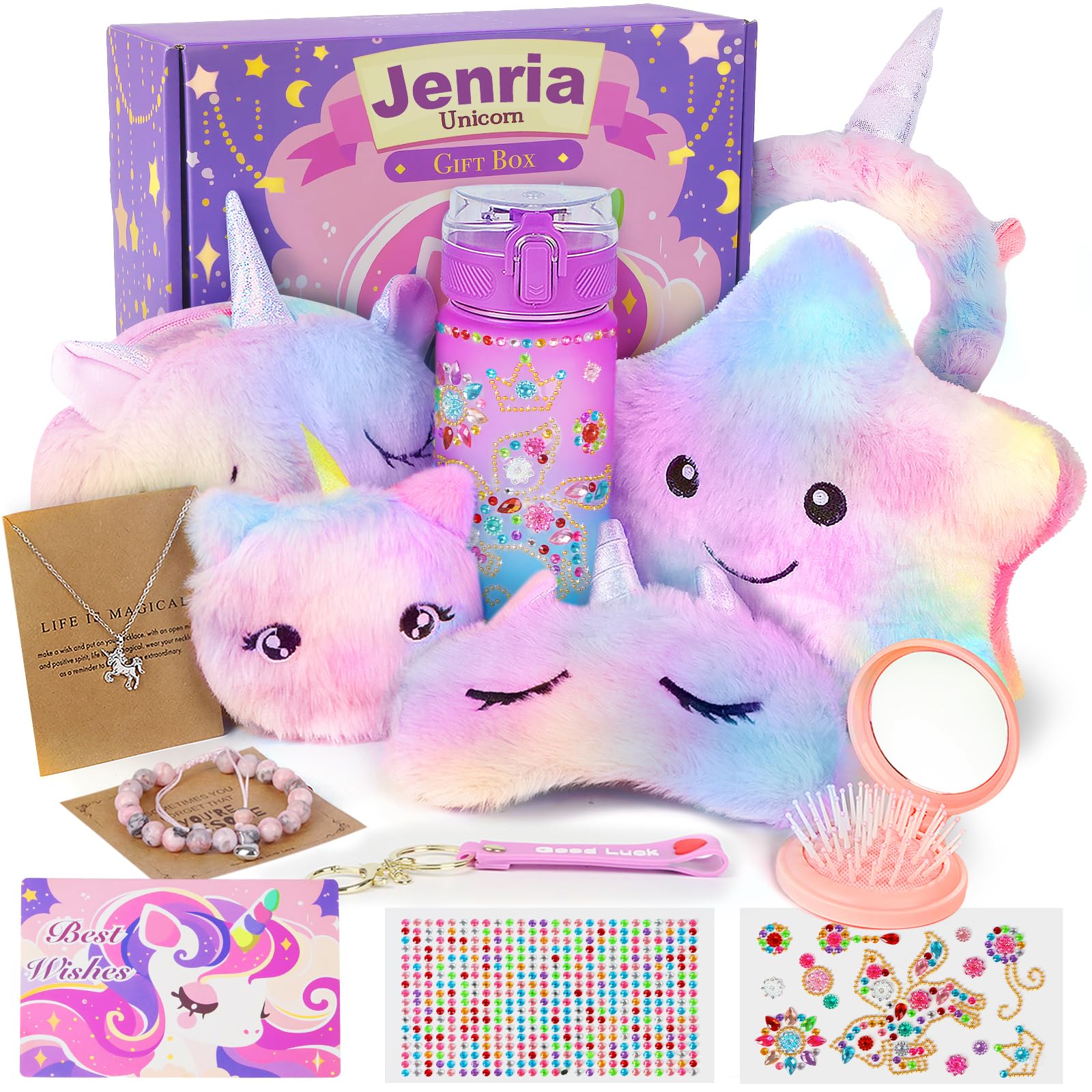 Jenria Unicorn Gift for Girls, Birthday Gifts for Girls Age 3 4 5 6 7 8 9 10 Years Old Girl, Gift Ideas, Girls Toys Age 6-8, Unicorn Toys for Daughter, Niece