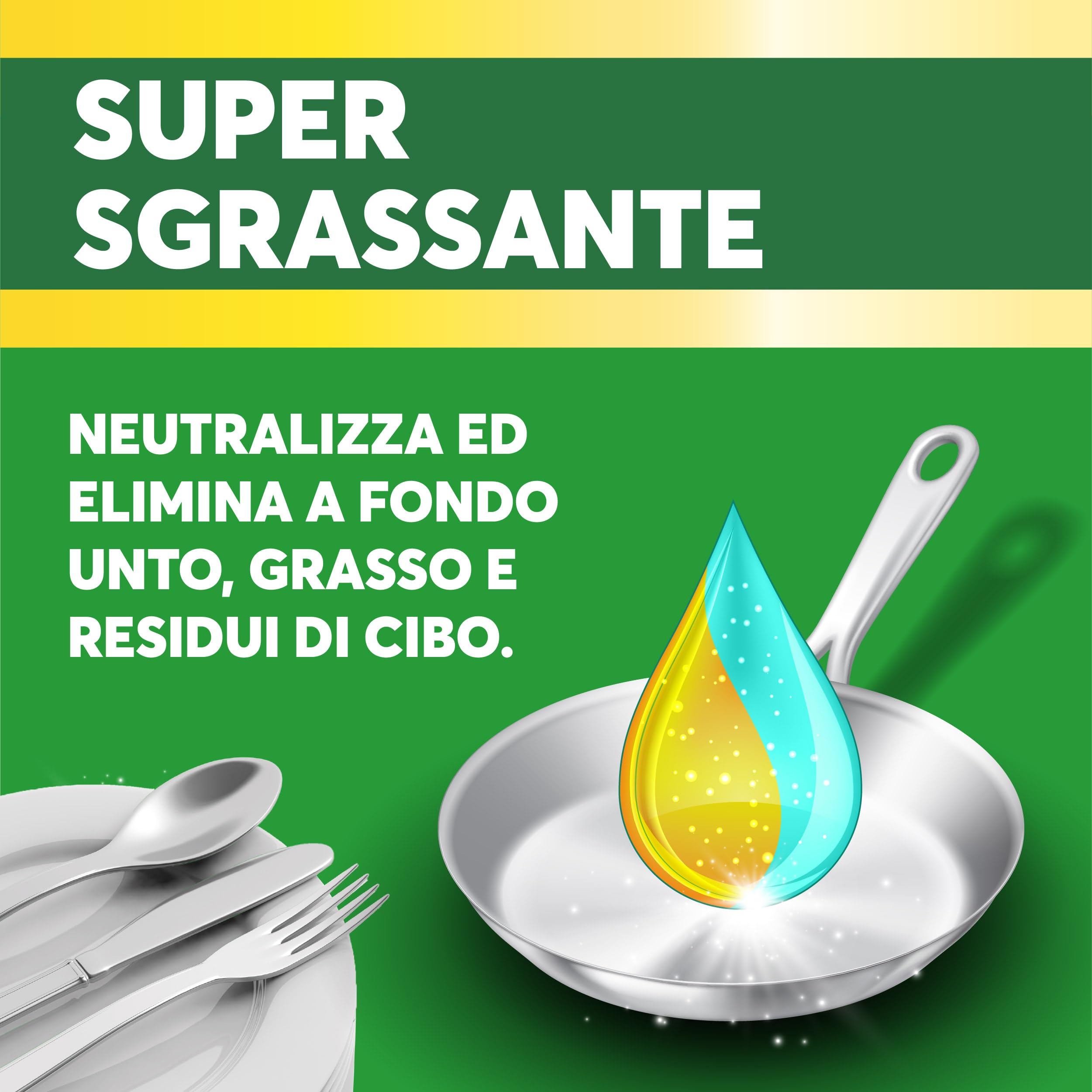 ONE - Pacco da 12 confezioni di 1 lt DETERSIVO LIQUIDO DETERGENTE PIATTI A MANO al profumo di limone - Neutralizza grasso e sporco - Pulizia a basso impatto ambientale