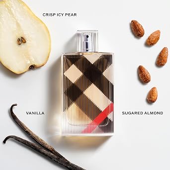 Burberry Brit Eau De Parfum Women's Floral Perfume With Notes of Icy Pear, Sugared Almond & Vanilla Luxury Perfumes for Women Long Lasting Fragrance