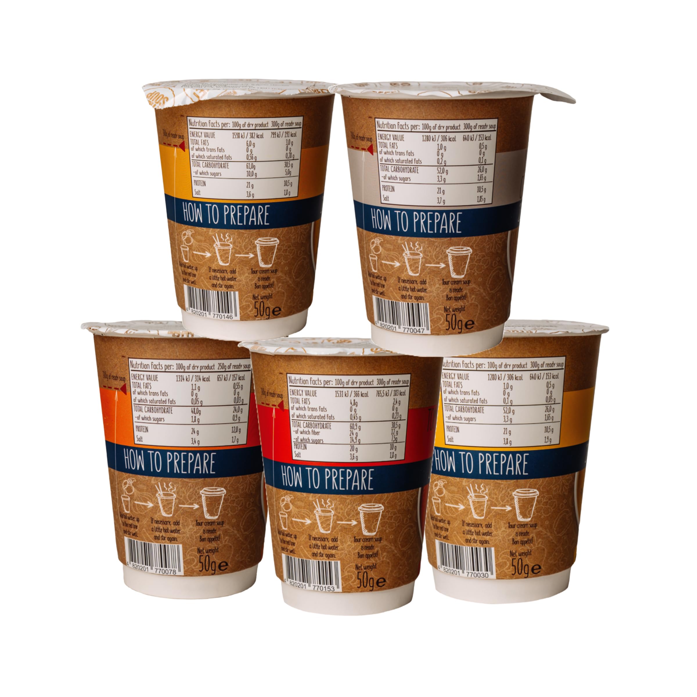 STREET SOUP Suppenkur 3 Tage, 15 vegane Cremesuppen zum Abnehmen & Detox, 100% natürlich, Low Carb & 20% Protein (15 Becher, ergibt je 300 g Suppe)