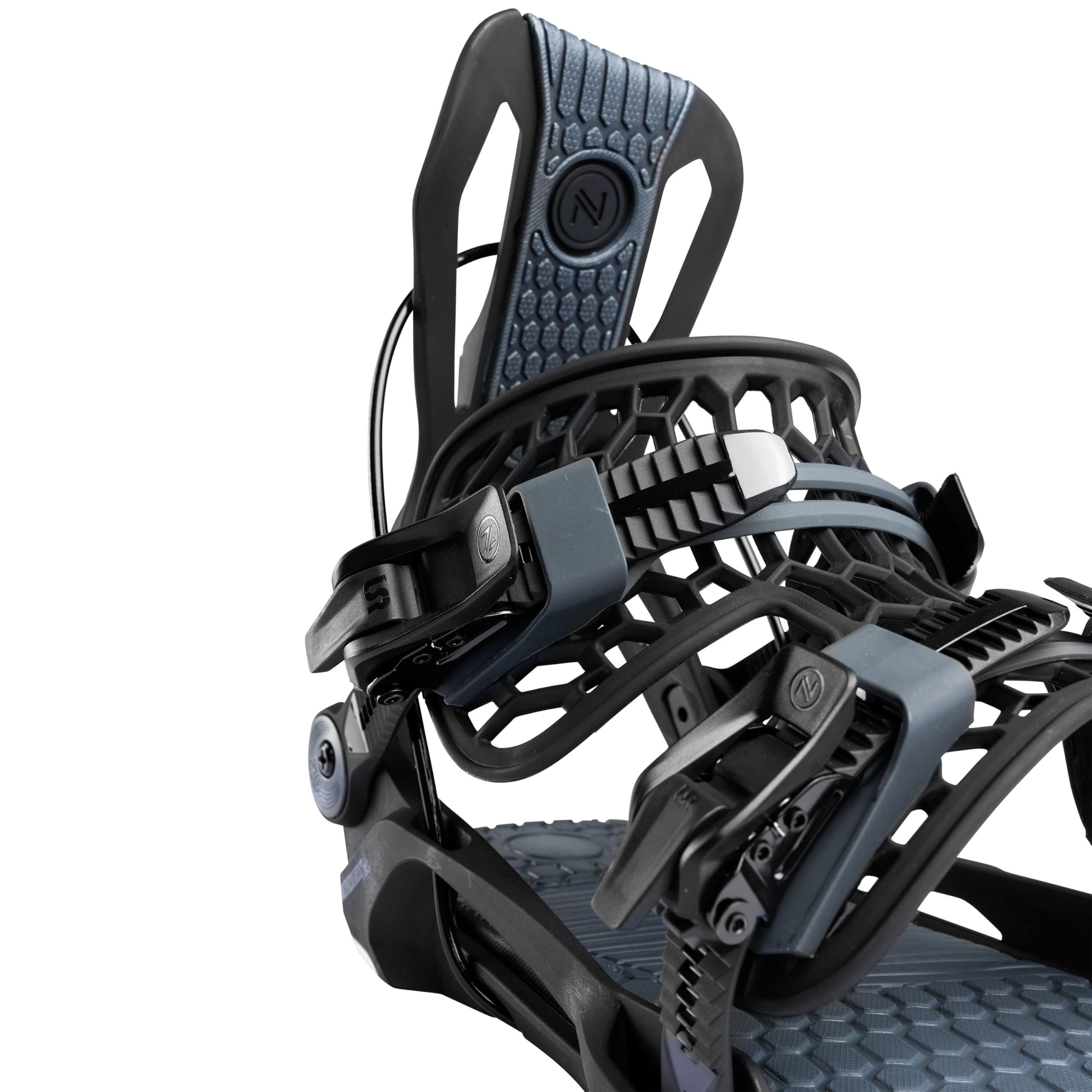 Nidecker Flow Fenix Snowboard Bindungen – Mid-Flex All-Mountain Bindung mit Asym UniBack & Eva Base