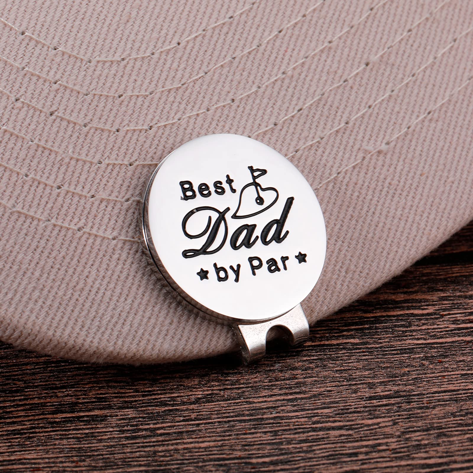 Marqueur de balle de golf magnétique pour papa, fête des pères, anniversaire, amateur de golf, cadeau pour lui, marqueur de balle de golf amusant pour papa, cadeau de Noël et d'été pour lui