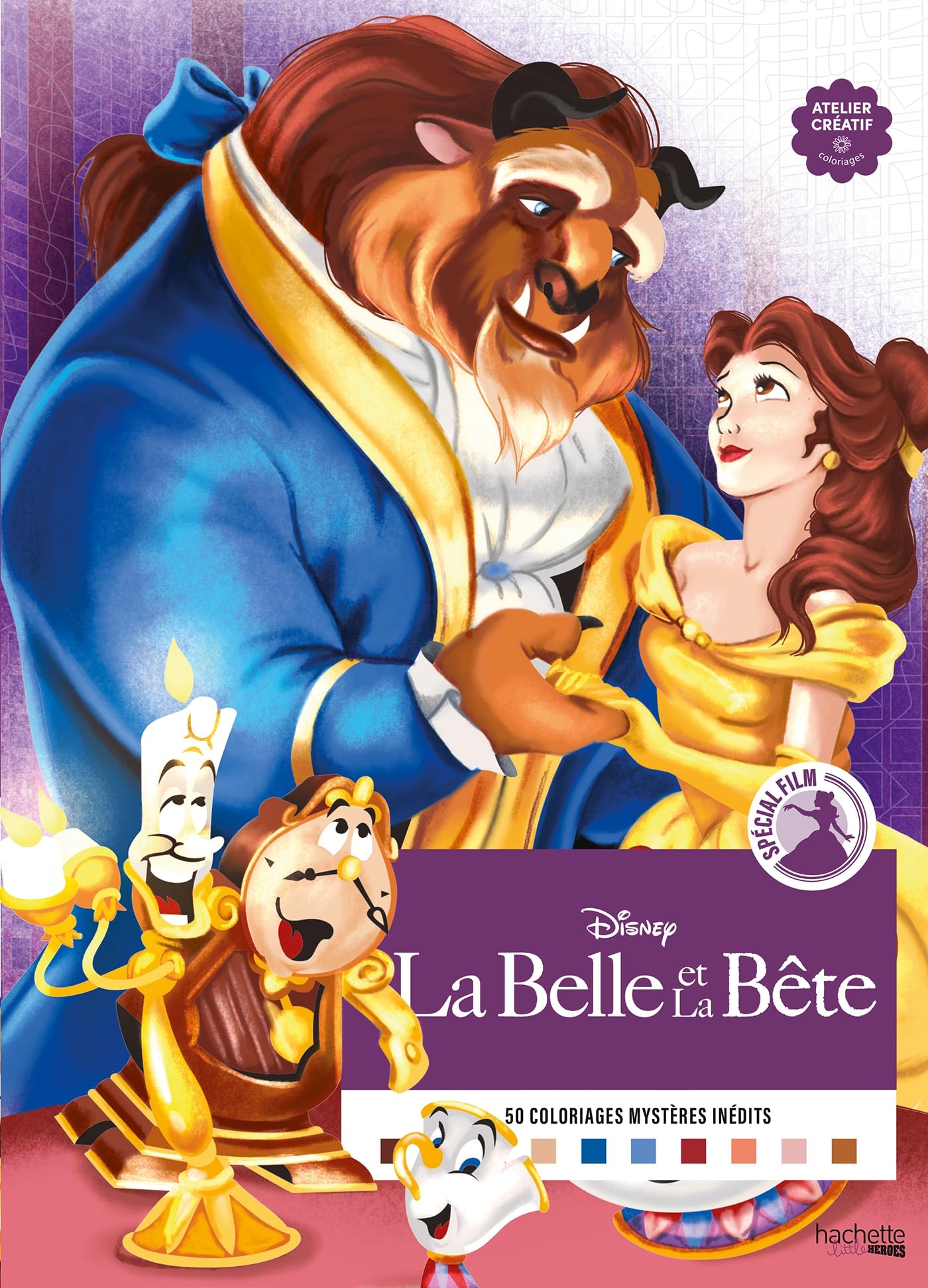 Coloriages Mystères Disney - Spécial film : La Belle et la Bête: 50 coloriages mystères inédits