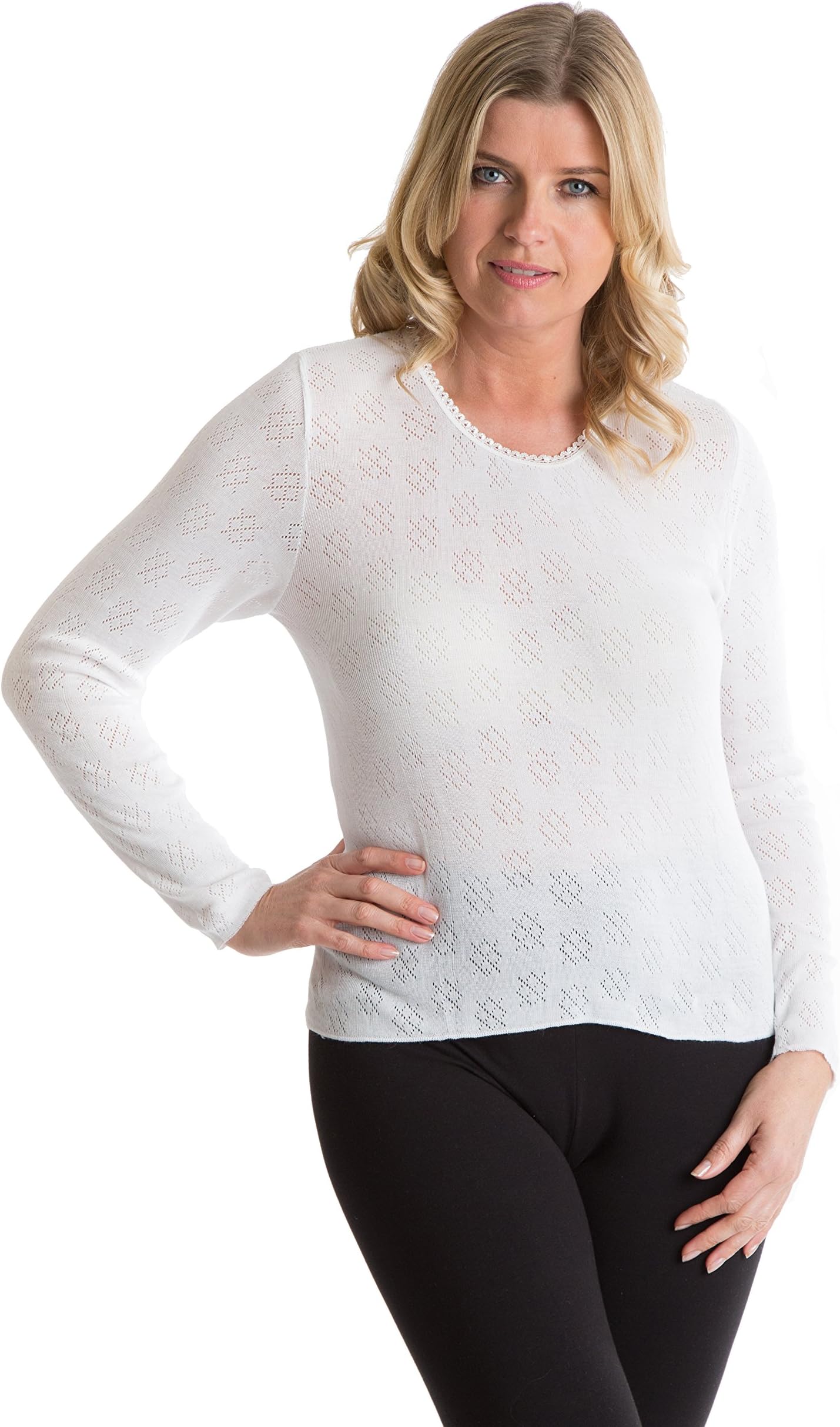 Senorita Ladies Thermal Long Sleeved Vest - Warm & Seam Free For Special Comfort - Fantastic Value For Money