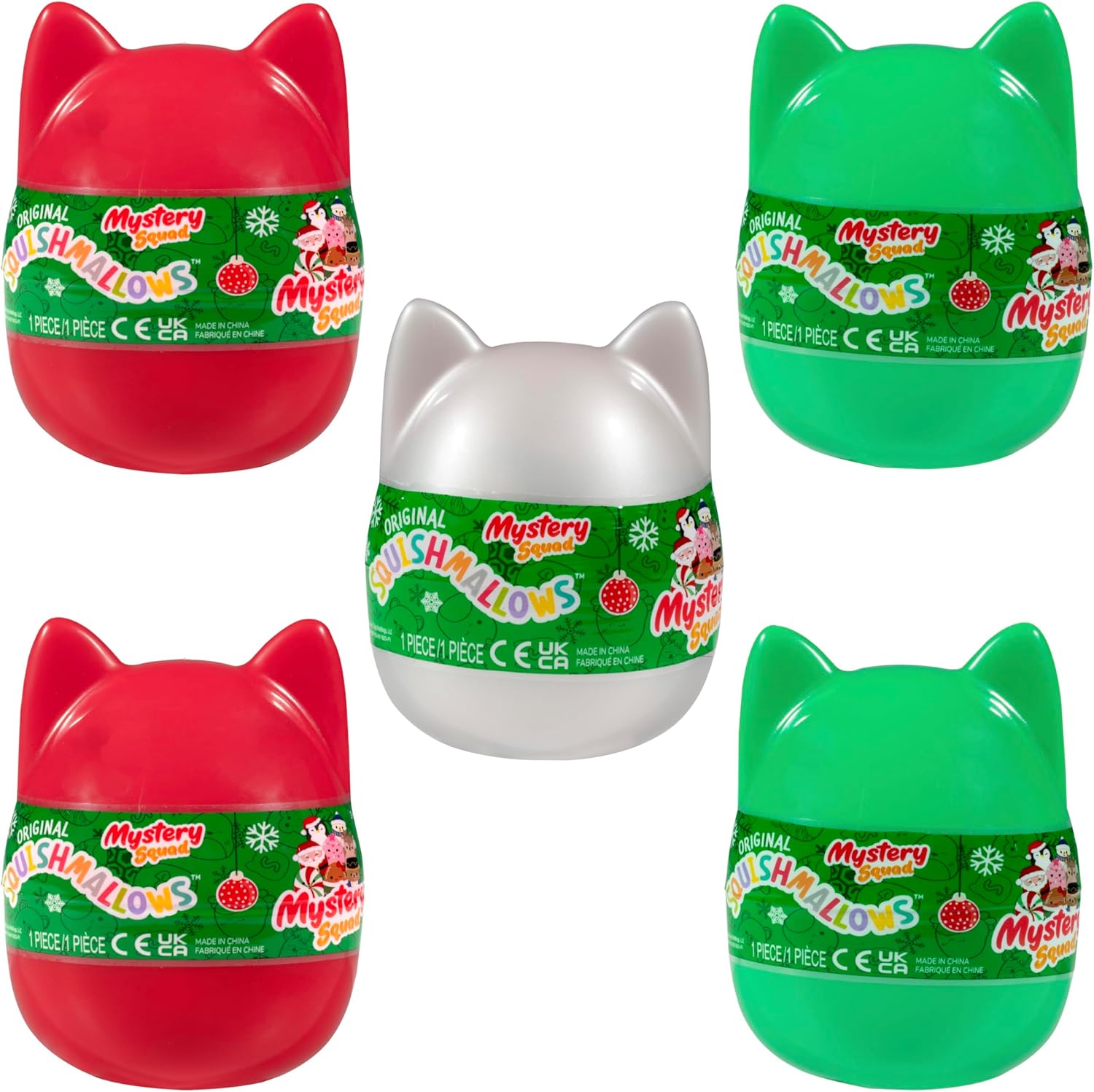 Squishmallows Squishville 5-Pack Eggs Official Jazwares Plush Collectible Mini Mystery Stuffed Animal Toy, Styles May Vary Gift for Kids,Girls & Boys