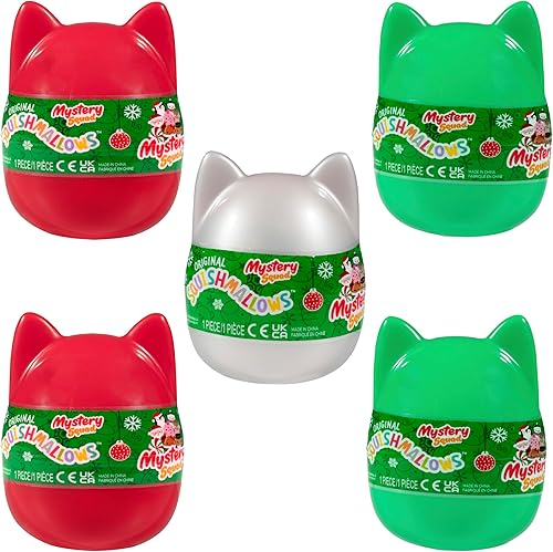 Miniatura 1 de Squishmallows Squishville - Paquete de 5 huevos oficiales de Jazwares de peluche coleccionables de peluche misterioso, los estilos pueden variar