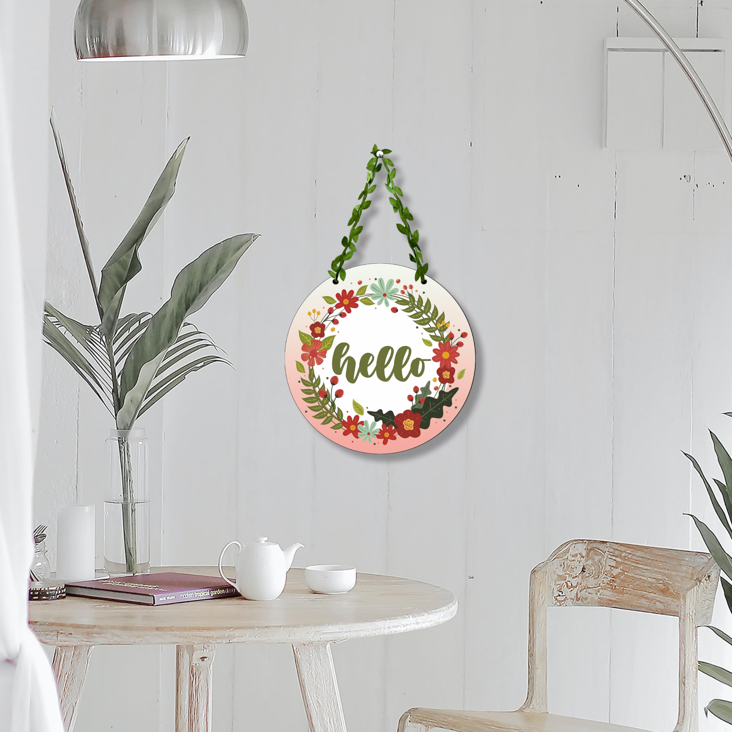 Sehaz Artworks Wood Wall and Door Hanging - Home Decor for Office and Living Room - Decorative Item 1-0001 2