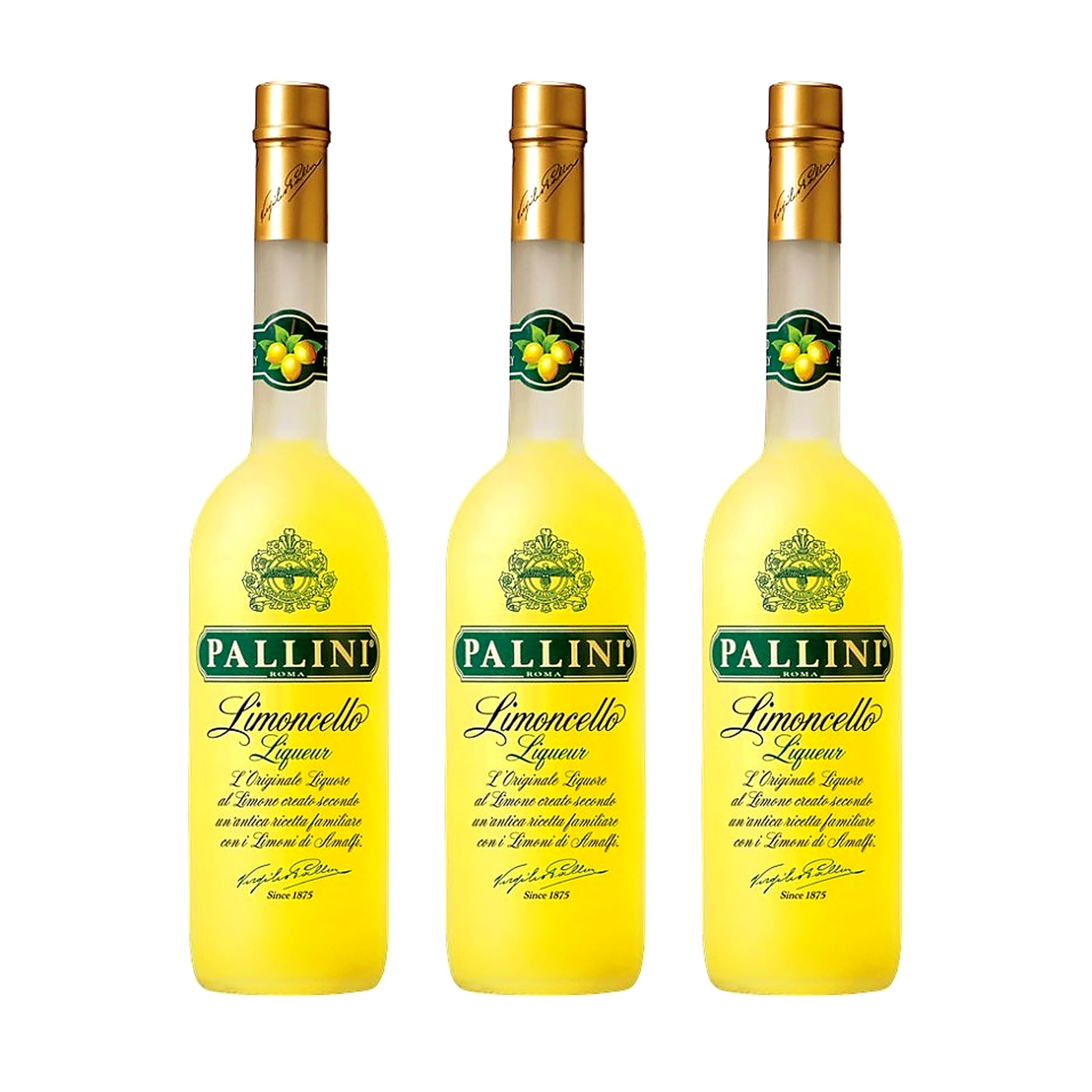 Limoncello Pallini destilado premium selección gourmet – 3 Botellas x 70 cl