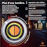 Lampe d’avertissement V16 2026 homologuée IDIADA n° PC21020060 – Triangle de signalisation – Triangle de panne – Homologation UE – Pour voiture et moto - 2