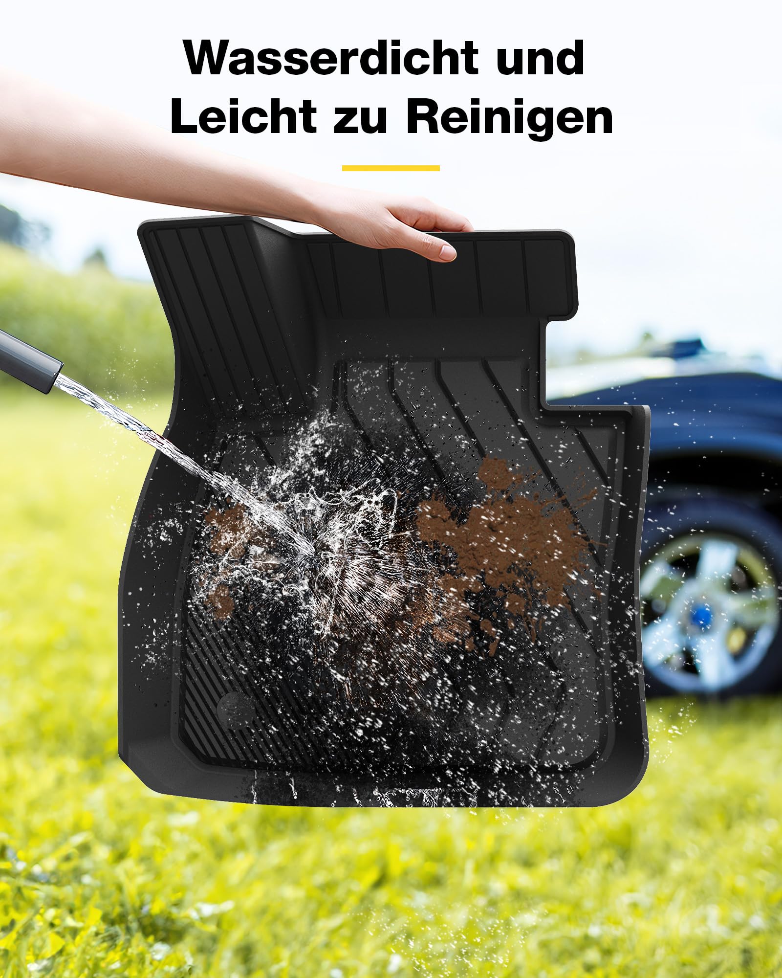 3W Fußmatten für BMW 2er F45 2015-2024 | TPE Thorex™ Allwetter | 3D Maßgeschneiderte Passform | Hundefreundlich Auto Zubehör | Wasserdicht & Kratzfest | Antirutsch