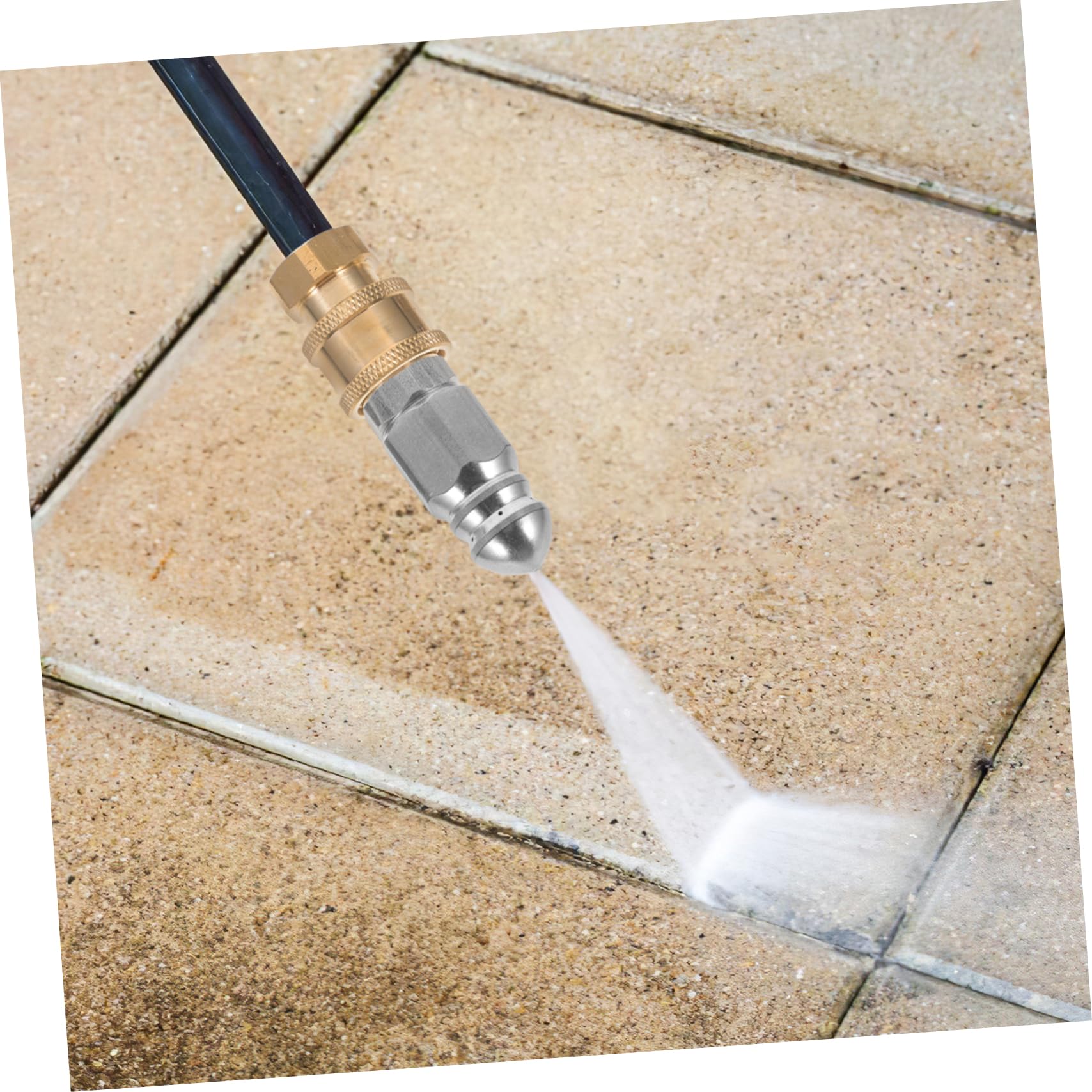 BESPORTBLE 3sets Ugello Getto Inossidabile Per Irrigazione Giardino Accessorio Per Tubo Flessibile Con Connessione Rapida e Resistente Alla Pressione Per Pulizia Efficiente