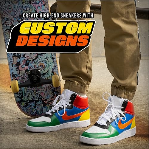 Miniatura 6 de Kicks Studio 70658 Art_and_Craft_Supply - Pintura acrílica para cuero de 2 onzas líquidas para zapatillas y otras superficies de bricolaje, 70658