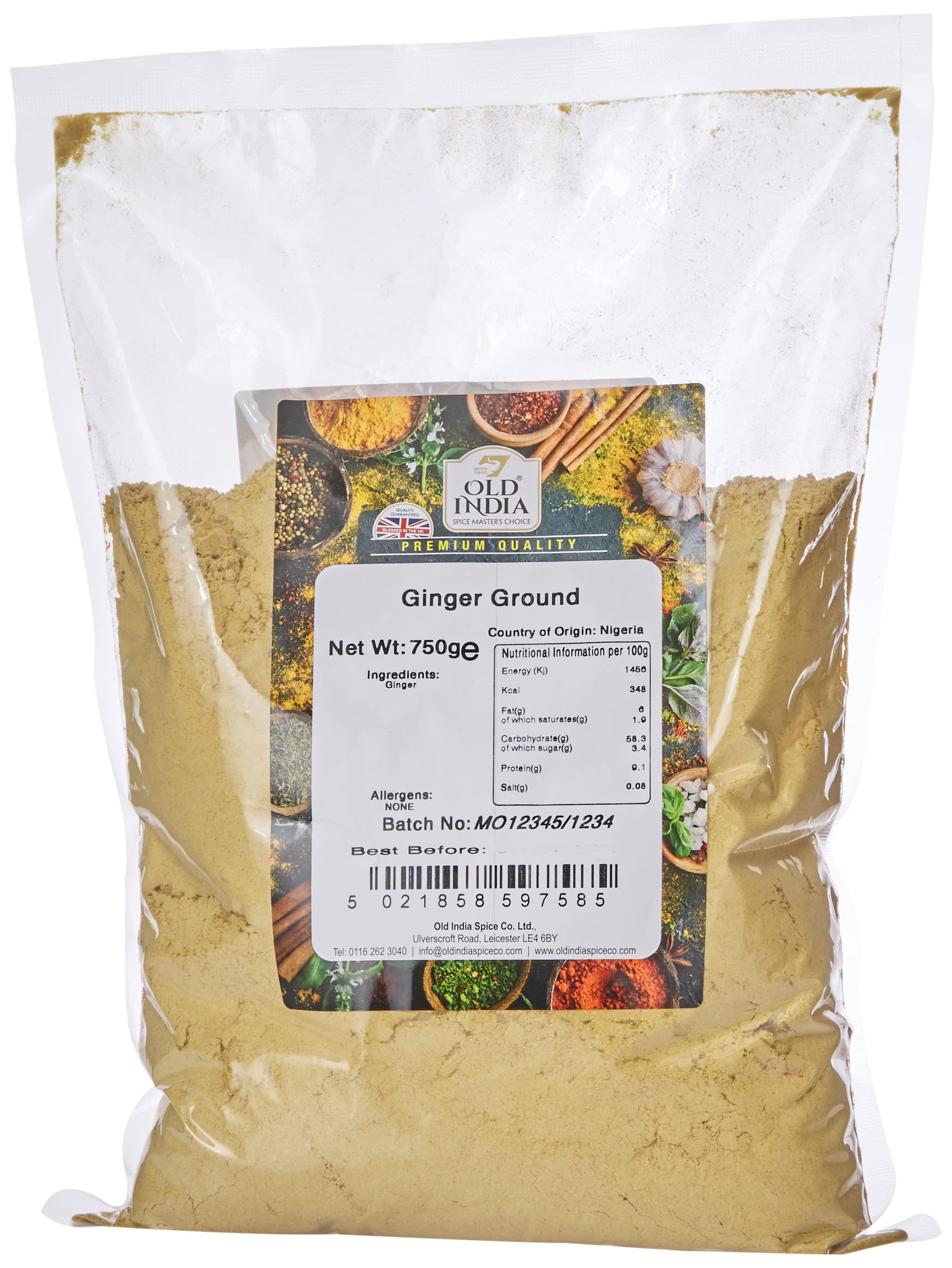 Old India Ginger Ground 750g