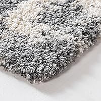 Vista 6 de Rugs.com Soft Touch Shag Collection - Alfombra de pasillo de 6 pies, color gris humo, perfecta para pasillos y entradas