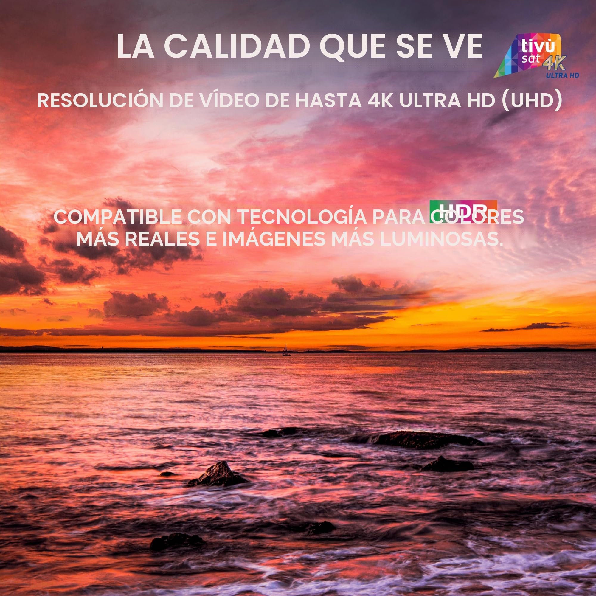 DIGIQUEST Decodificador tivùsat Combo 4K Q80 | Receptor satélite HEVC Main 10 HbbTV, Doble sintonizador | Función de grabación activable | Mediaplayer, Mando a Distancia 2 en 1 | Smartcard tivùsat