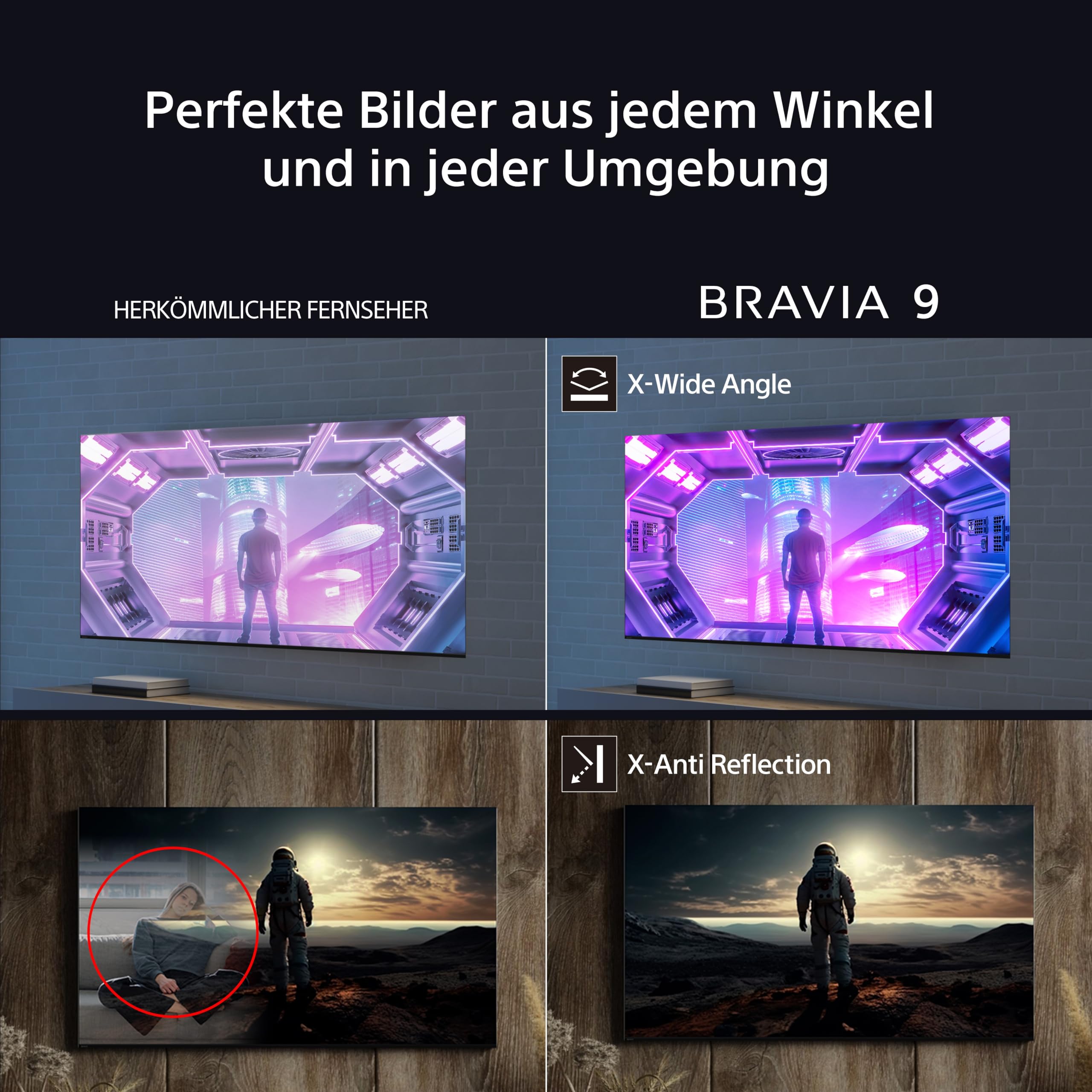 Sony BRAVIA 9 QLED (XR l Mini LED) 75 Zoll 4K HDR Google Smart TV (2024) | Gaming-Funktionen, IMAX Erweitert, Dolby Vision Atmos, Chromecast, AirPlay, 120Hz K75R90 [Energieklasse D]