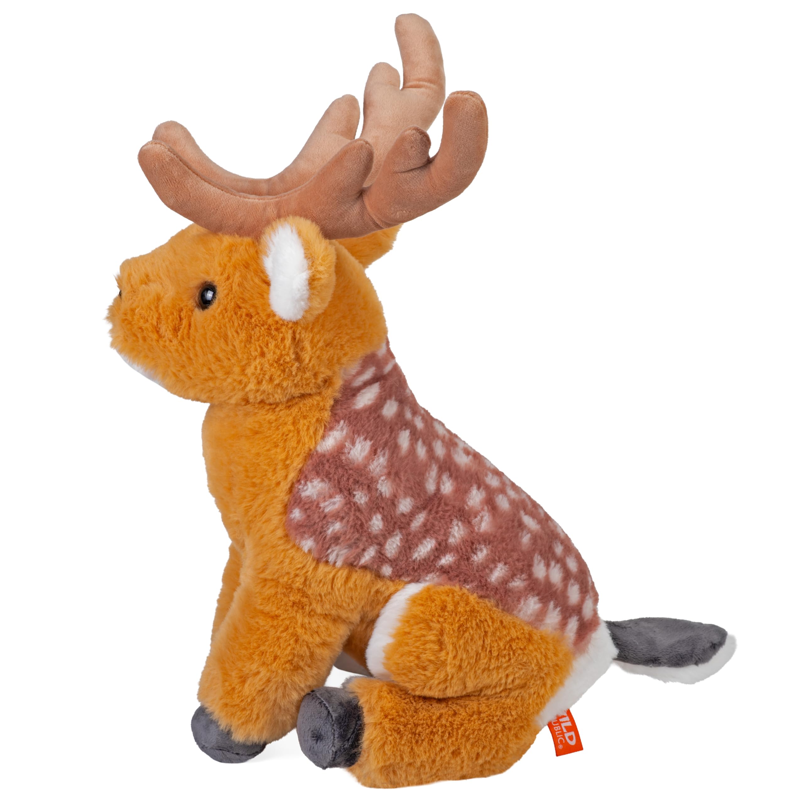 Wild Republic Cuddlekins Sika Hirsch Stofftier 30.5 cm Plüschtier Füllung ist gesponnene recycelte Wasserflaschen