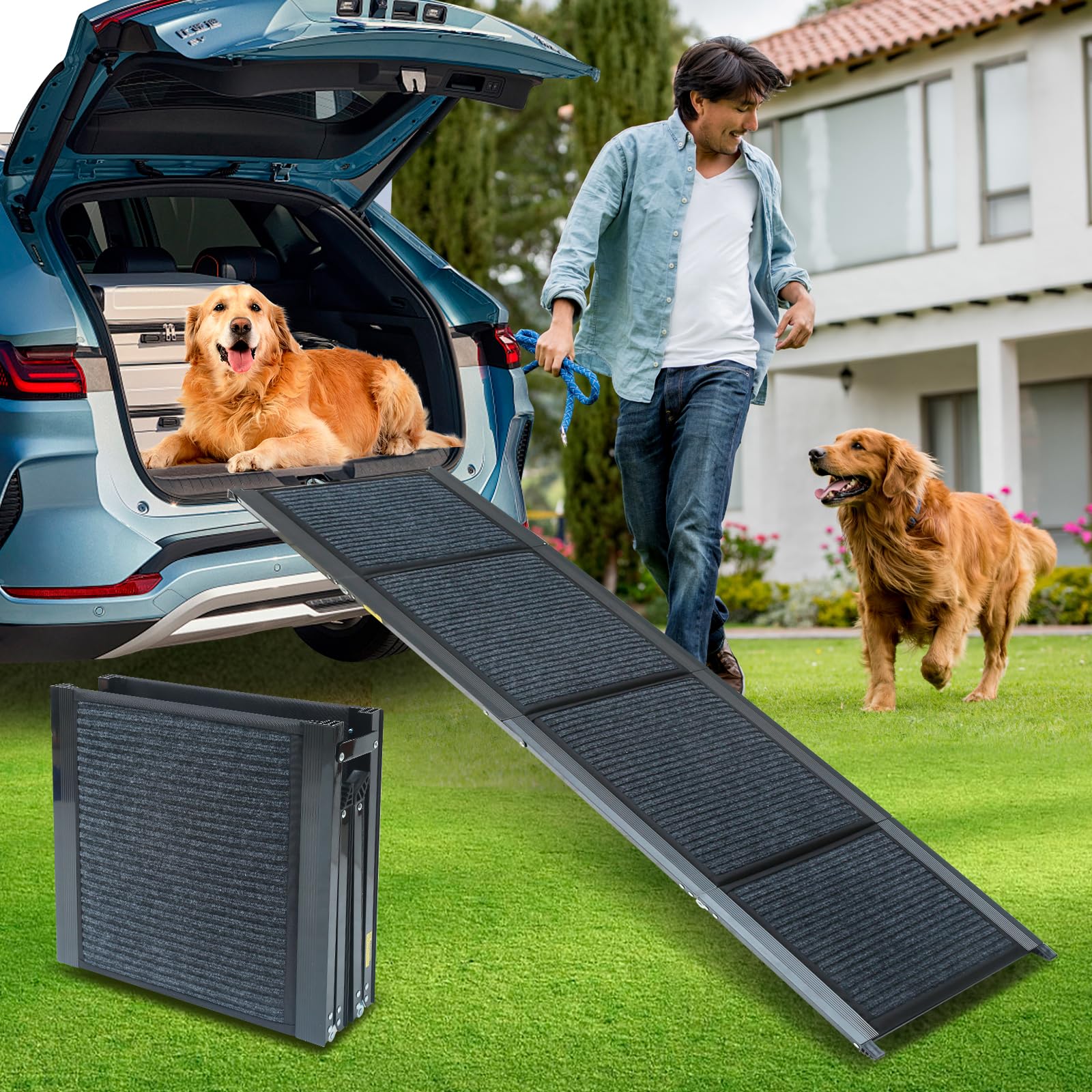 PawStep Rampa para Mascotas, Color Negro