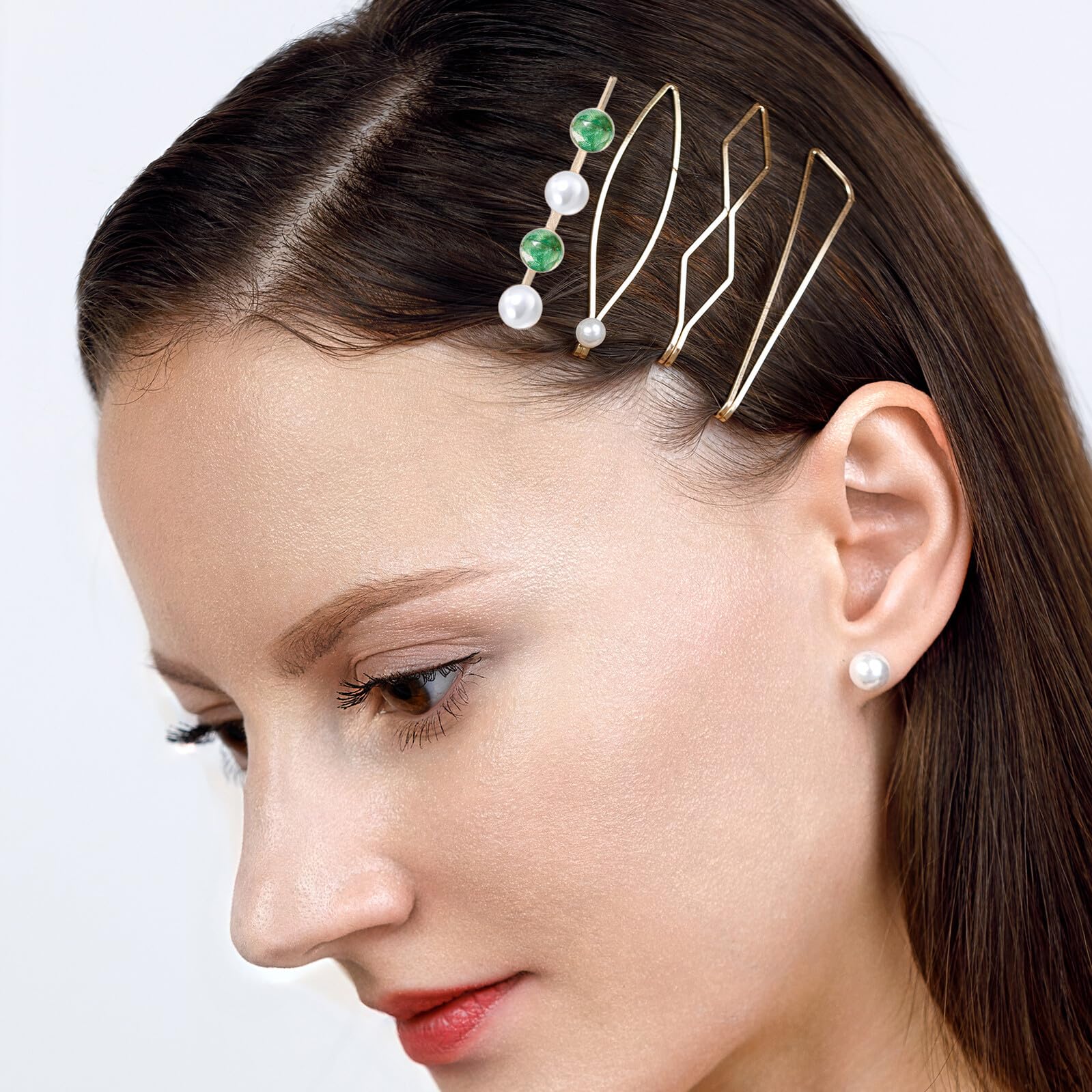 Housoutil 100 Stück Metall Haarklemmen aus Eisen in Elegantem Runddesign mit Fester Fixierung für Vielseitige Frisuren bei Alltag und Festlichen Anlässen
